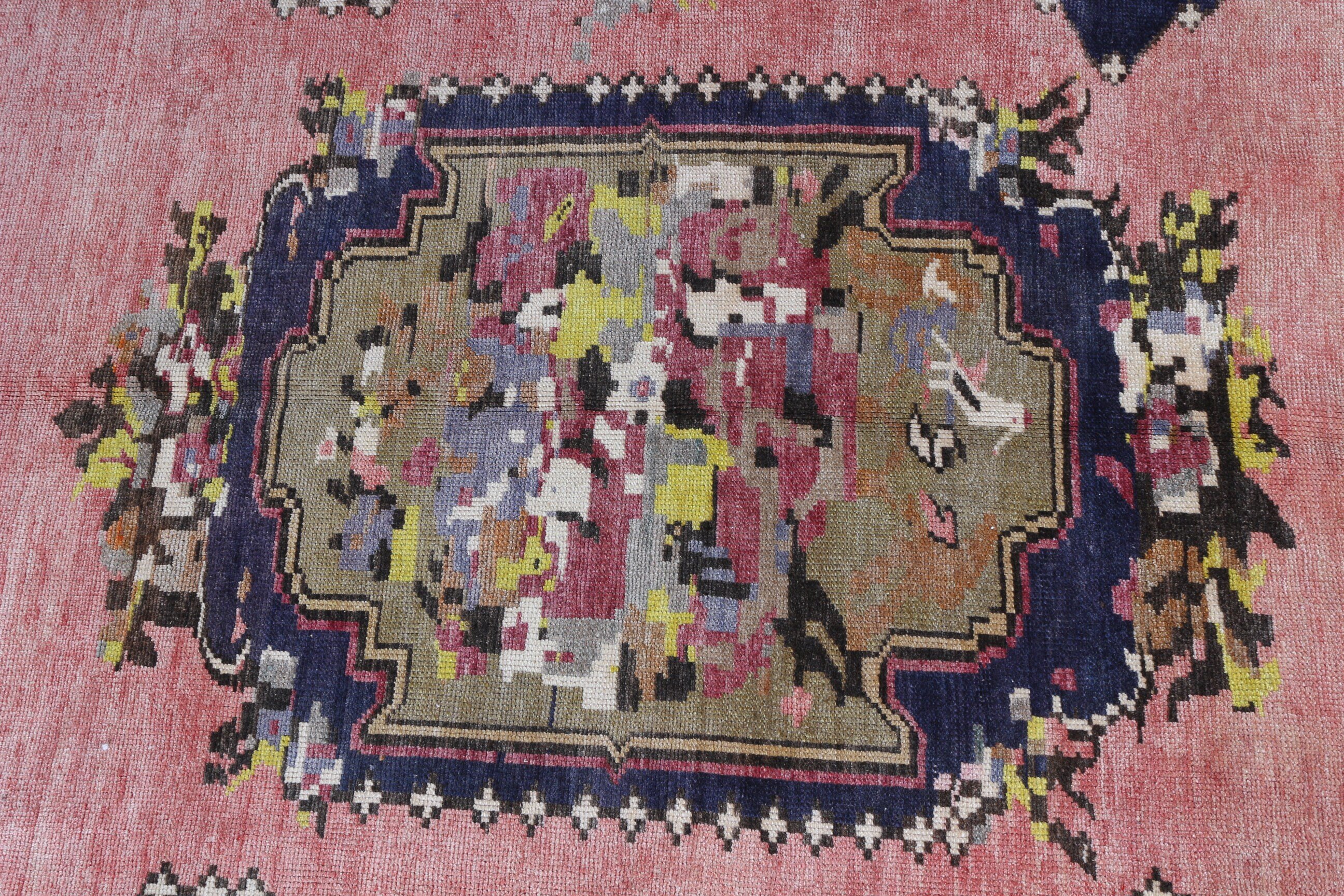 Salon Rugs, Bedroom Rug, Vintage Rug, Rugs for Living Room, Moroccan Rugs, 5.1x8.6 ft Large Rug, Old Rug, Rainbow Antique Rugs, Turkish Rug