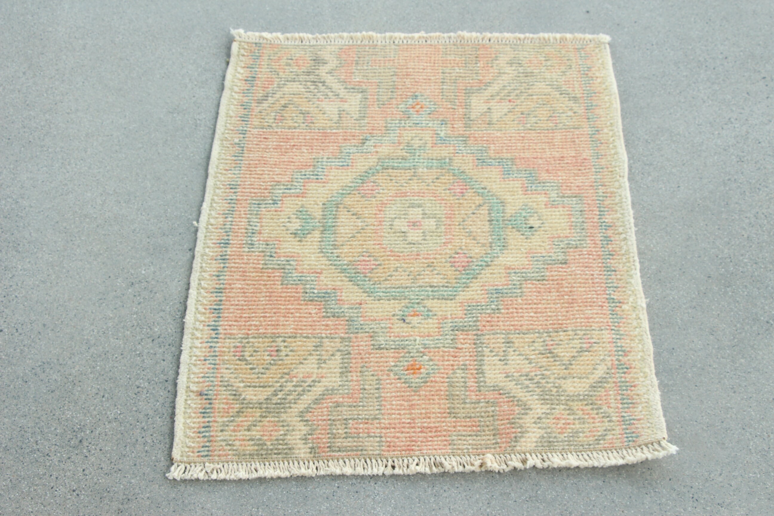 Turkish Rugs, Bronze  1.7x2.2 ft Small Rug, Vintage Rug, Luxury Rugs, Modern Rug, Car Mat Rug, Neutral Rug, Small Boho Rugs