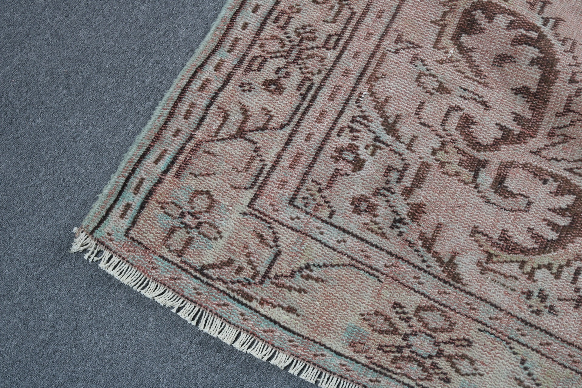 Turuncu Ev Dekor Halısı, Büyük Boho Halıları, Vintage Halılar, 5.7x8.9 ft Büyük Halılar, Salon Halıları, El Dokuma Halıları, Türk Halıları, Oushak Halıları