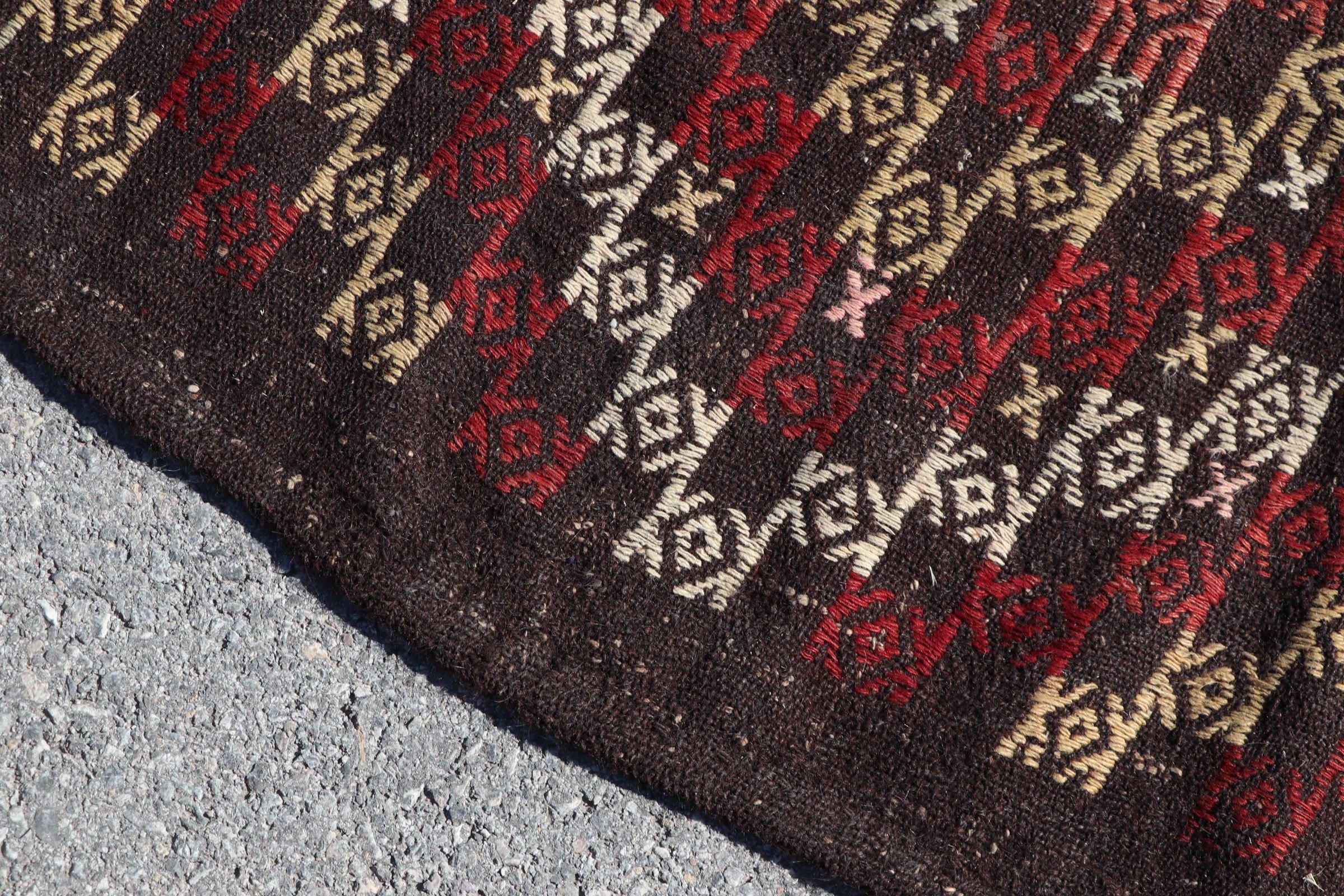 Türk Halıları, Kilim, 5.8x8.9 ft Büyük Halı, Kahverengi Oushak Halı, Salon Halıları, Yatak Odası Halıları, Vintage Halılar, Oturma Odası Halıları