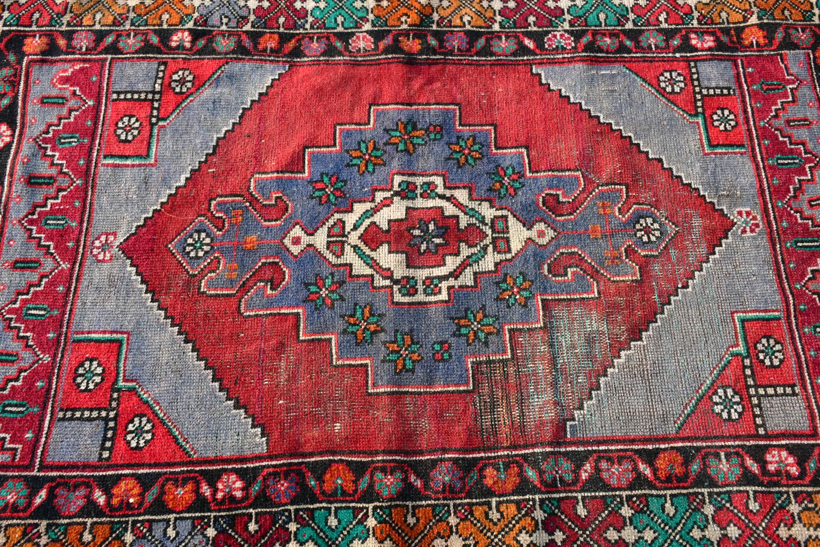 Nursery Rug, Vintage Rugs, Red Bedroom Rugs, Turkish Rug, Kitchen Rug, 3.9x5.9 ft Accent Rugs, Floor Rugs, Rugs for Kitchen, Cool Rug