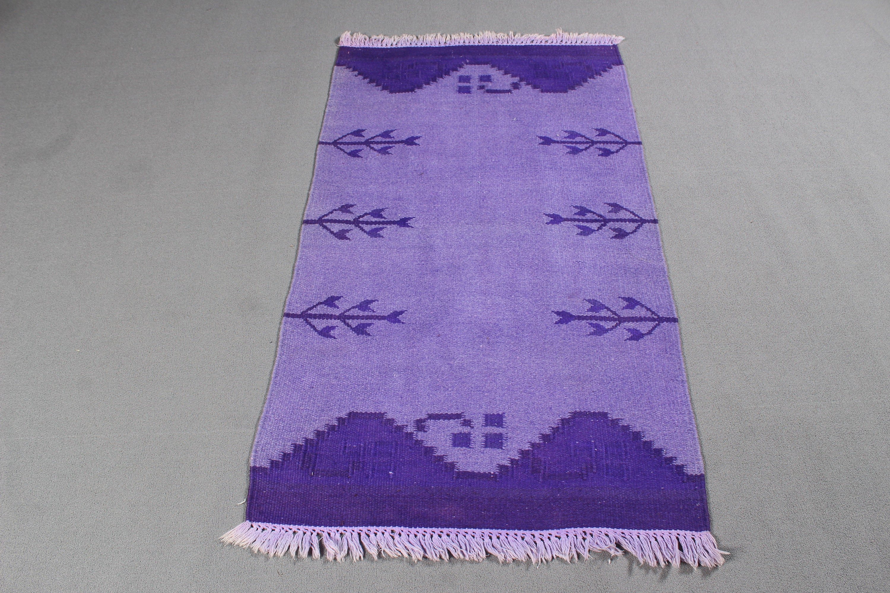 Turkish Rug, Oriental Rugs, Handwoven Rugs, 2.9x5.1 ft Small Rug, Neutral Rug, Kitchen Rugs, Purple Oriental Rug, Bathroom Rug, Vintage Rug