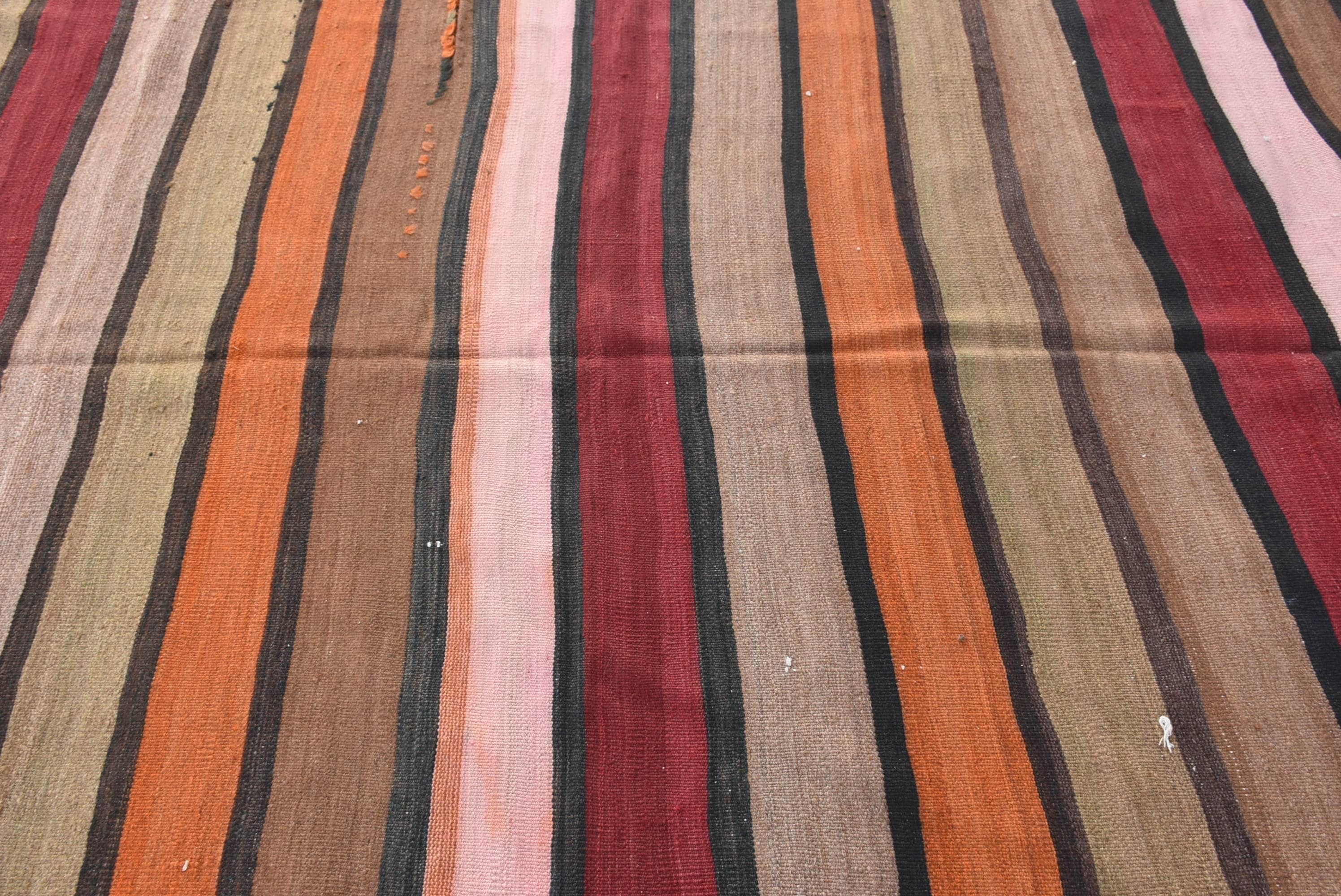 Turuncu Mutfak Kilim, 169x344 cm Salon Kilim, Türk Kilim, Salon Kilim, Anadolu Kilim, Oturma odası Kilim, Yemek odası Kilim