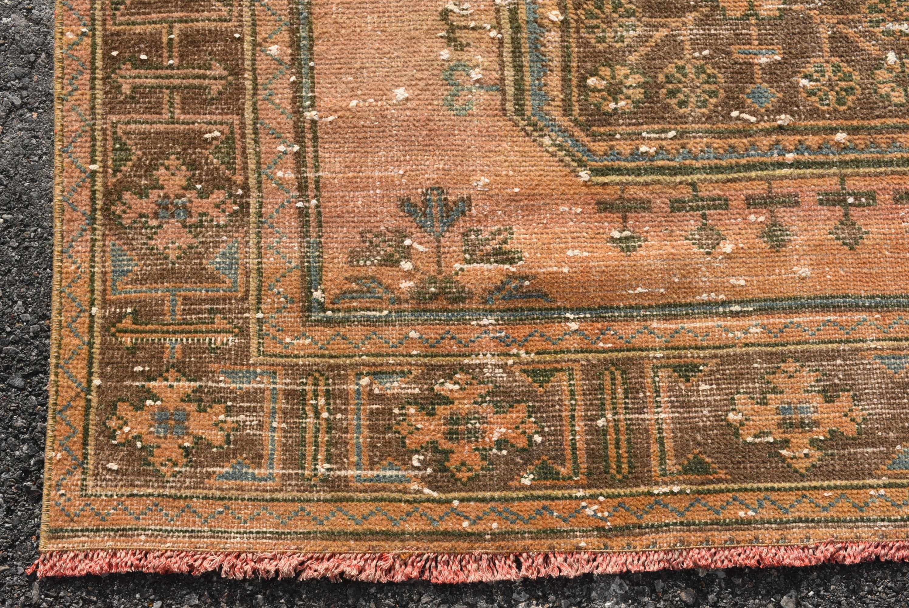 Red Moroccan Rugs, Corridor Rug, Turkish Rug, 4.4x11.2 ft Runner Rug, Hallway Rug, Vintage Rug, Antique Rugs, Kitchen Rug, Nomadic Rug