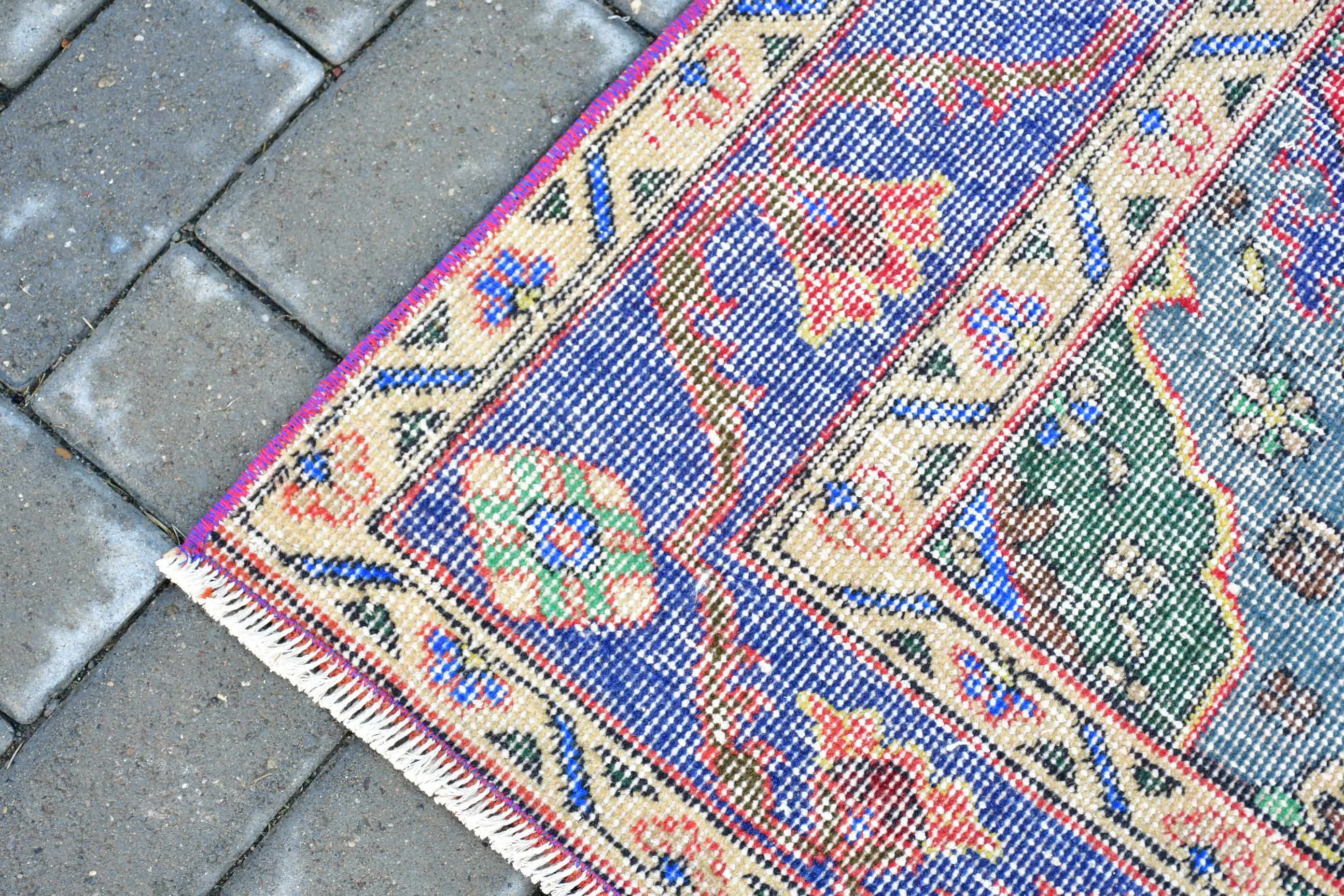 Vintage Rugs, Hallway Rug, Floor Rug, Old Rug, Red Cool Rug, Rugs for Stair, Home Decor Rug, Turkish Rug, Stair Rug, 4.6x12.5 ft Runner Rug