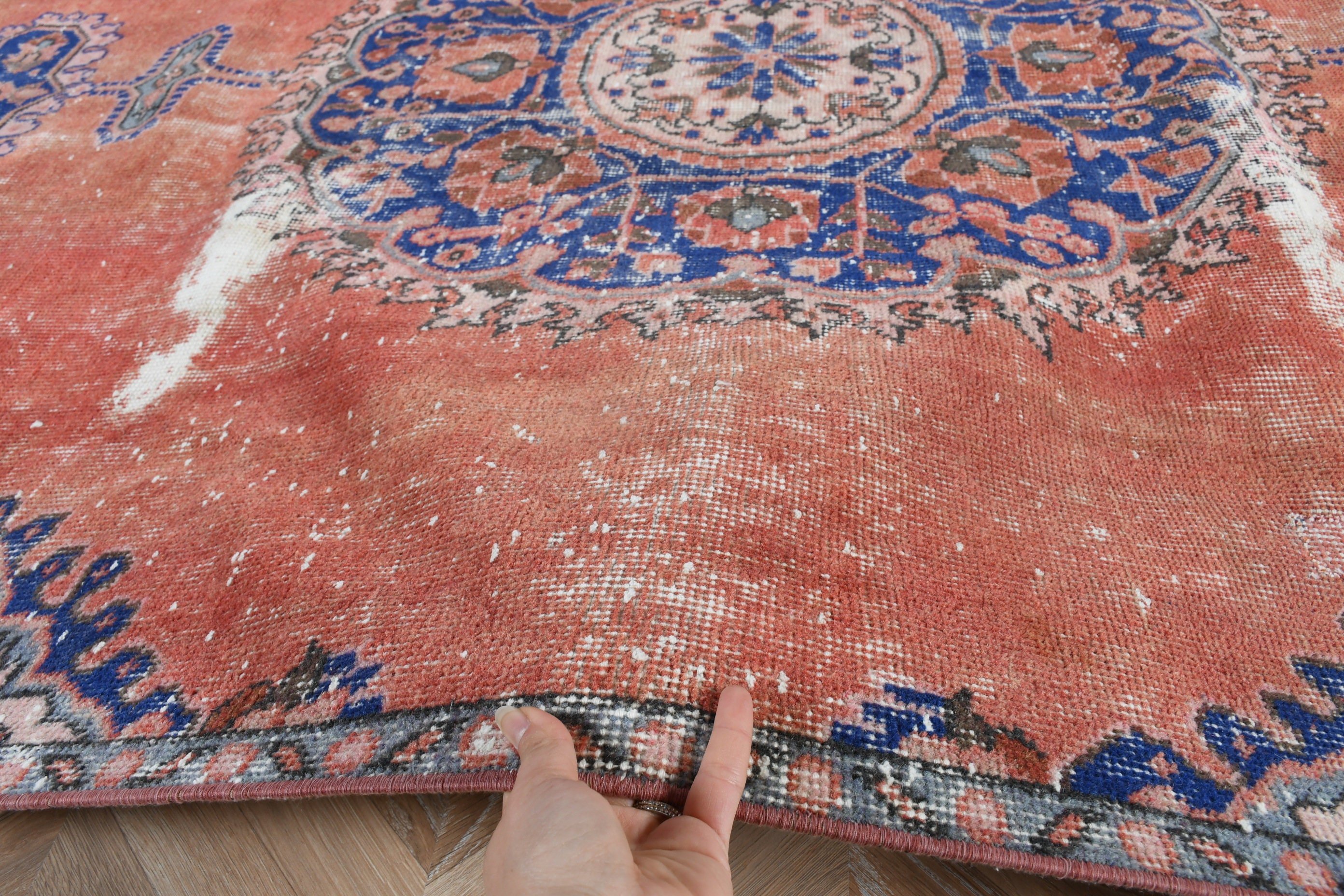 5.4x9.2 ft Large Rugs, Dining Room Rug, Turkish Rugs, Geometric Rugs, Vintage Rug, Salon Rugs, Luxury Rugs, Aztec Rug, Red Kitchen Rug