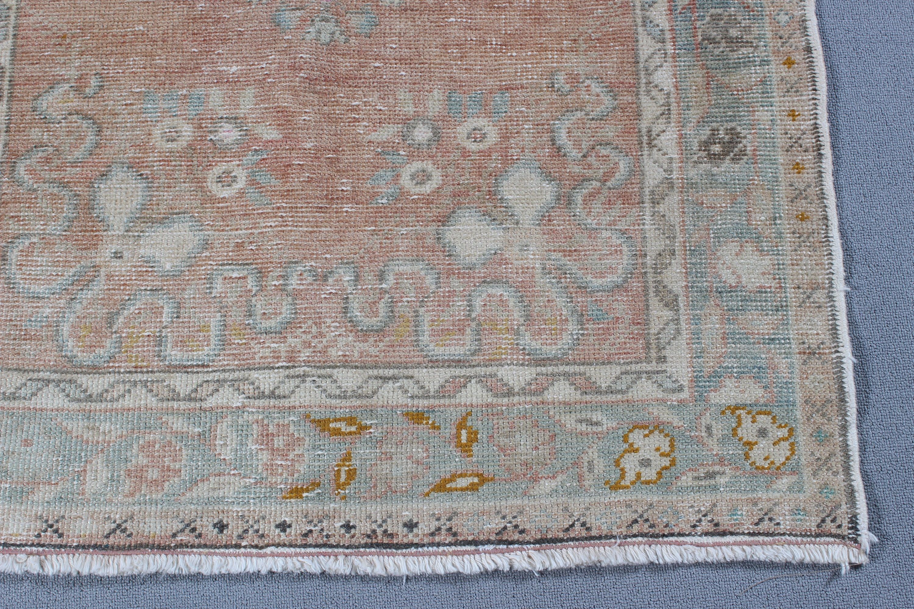 Vintage Rug, Boho Accent Rug, Bedroom Rugs, Turkish Rugs, 3.1x6.4 ft Accent Rug, Bronze Home Decor Rug, Neutral Rug