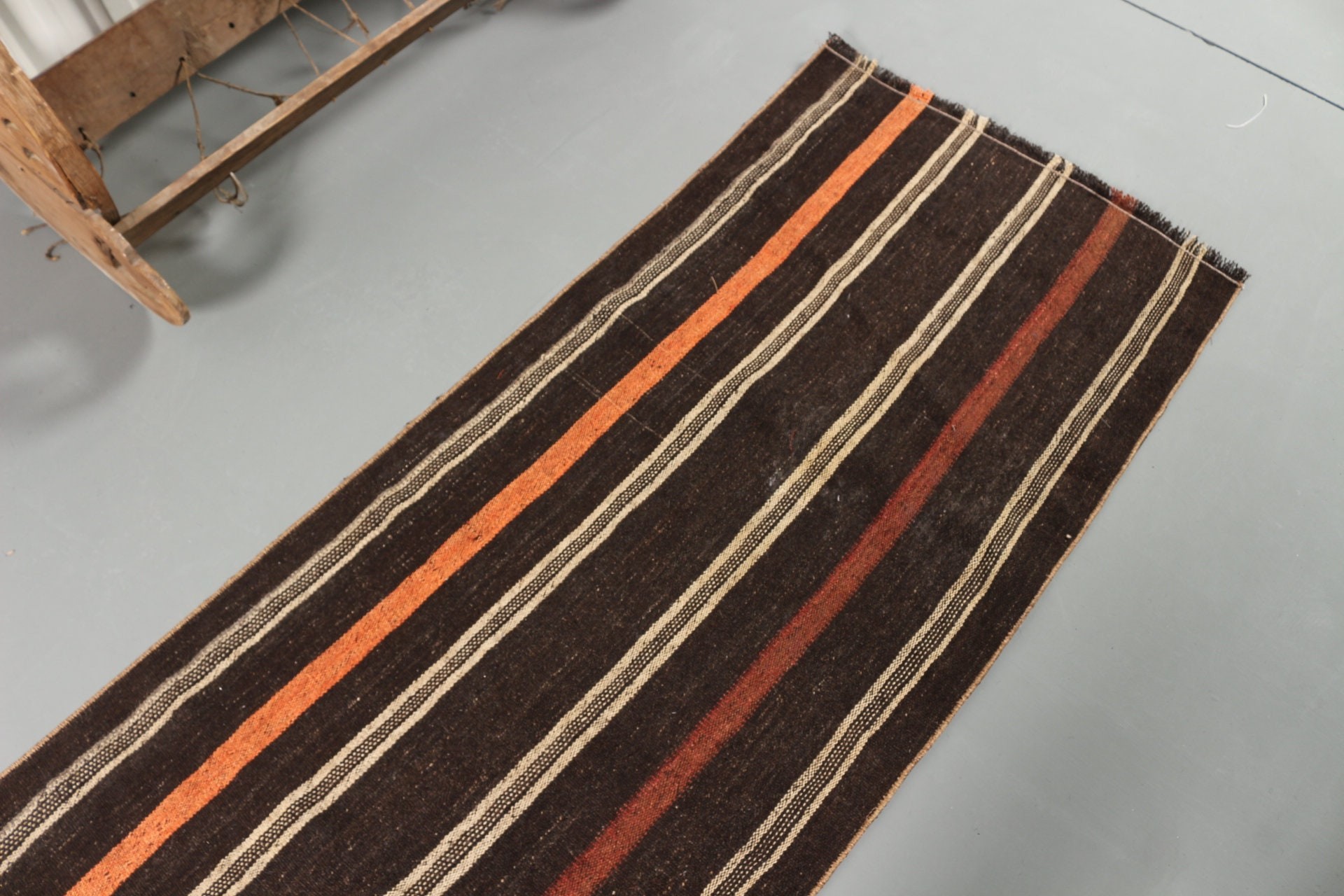 Kilim, Oryantal Halı, Koridor Halısı, Vintage Halılar, Türk Halısı, 2.4x8.8 ft Runner Halısı, Antika Halılar, Merdiven Halıları, Siyah Oushak Halısı, Türkiye Halısı