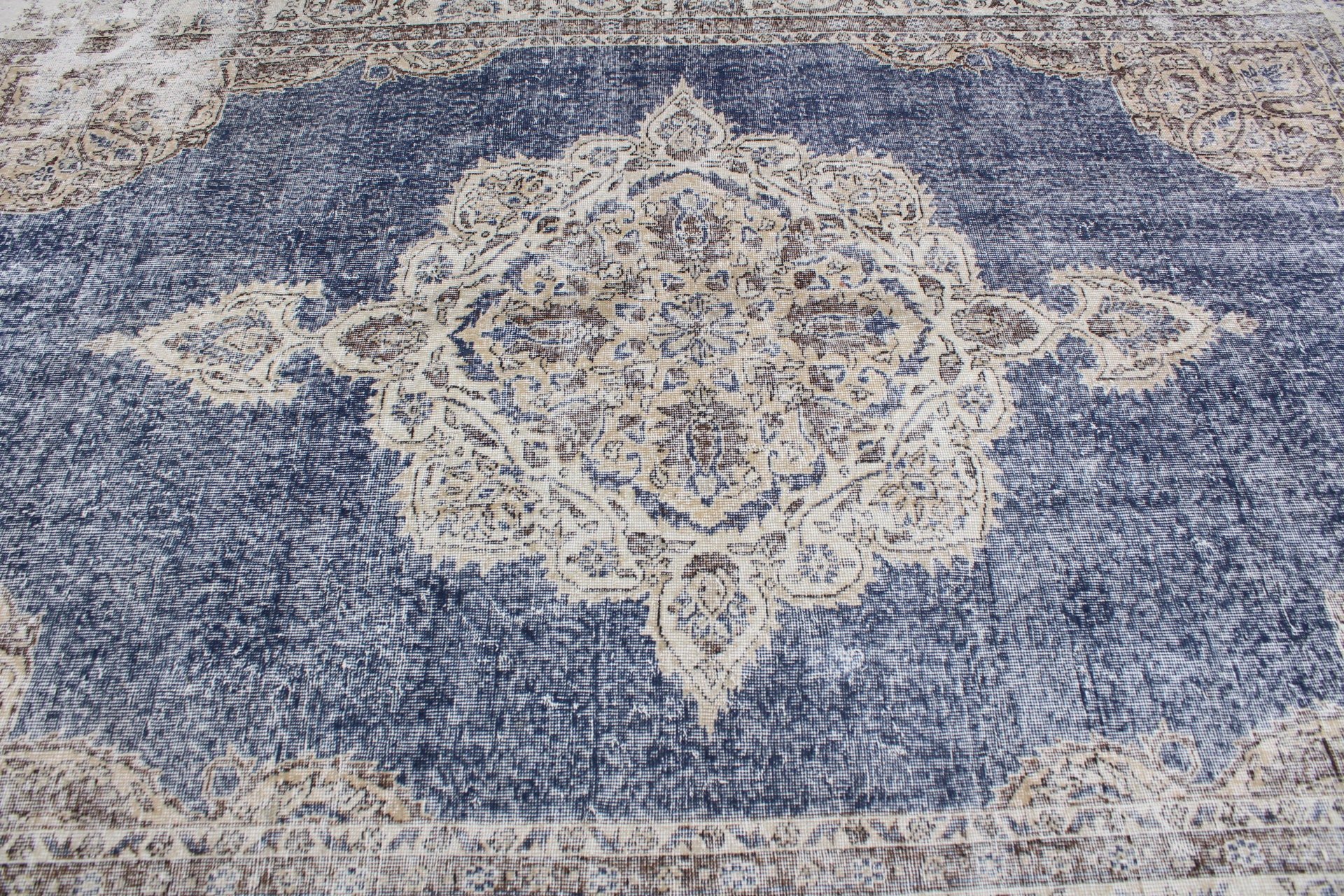 Home Decor Rug, Bedroom Rugs, Antique Rug, Cute Rug, Vintage Rugs, Dining Room Rug, Turkish Rugs, Blue  6.4x9.9 ft Large Rugs