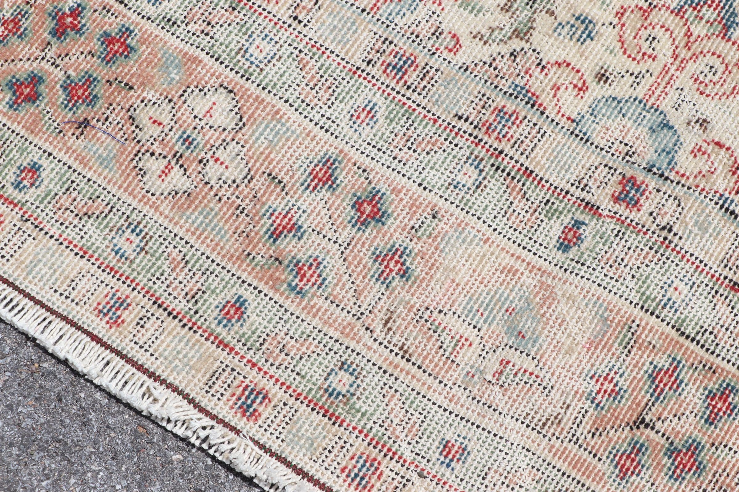 Retro Rug, Bedroom Rug, Vintage Rugs, Floor Rug, Salon Rugs, Rugs for Dining Room, Turkish Rugs, 5.3x9 ft Large Rugs, White Antique Rug