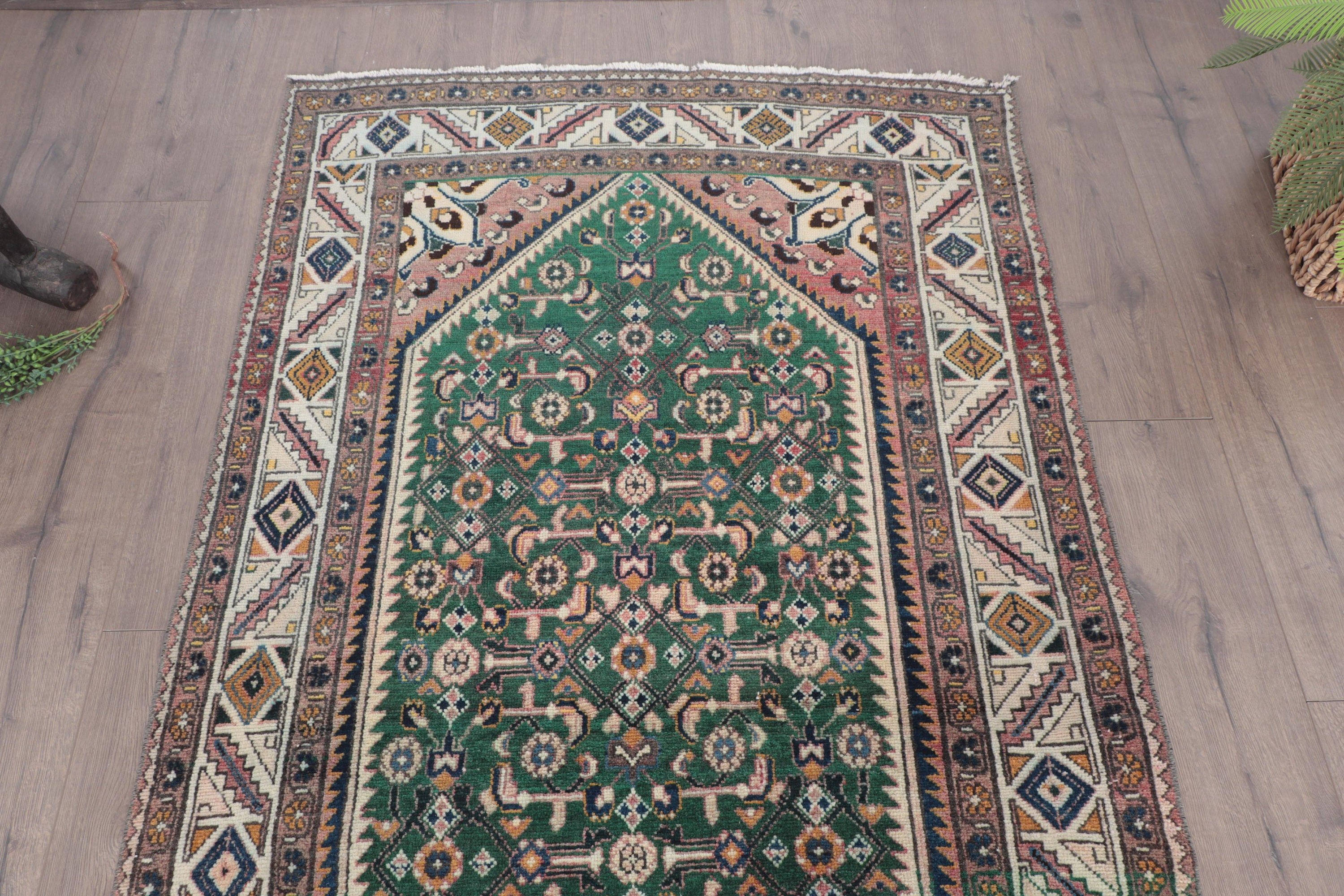 Vintage Halılar, Oturma Odası Halısı, Açıklama Halıları, Vintage Alan Halıları, Kahverengi 3.6x6.9 ft Alan Halısı, Yer Halısı, Türk Halıları