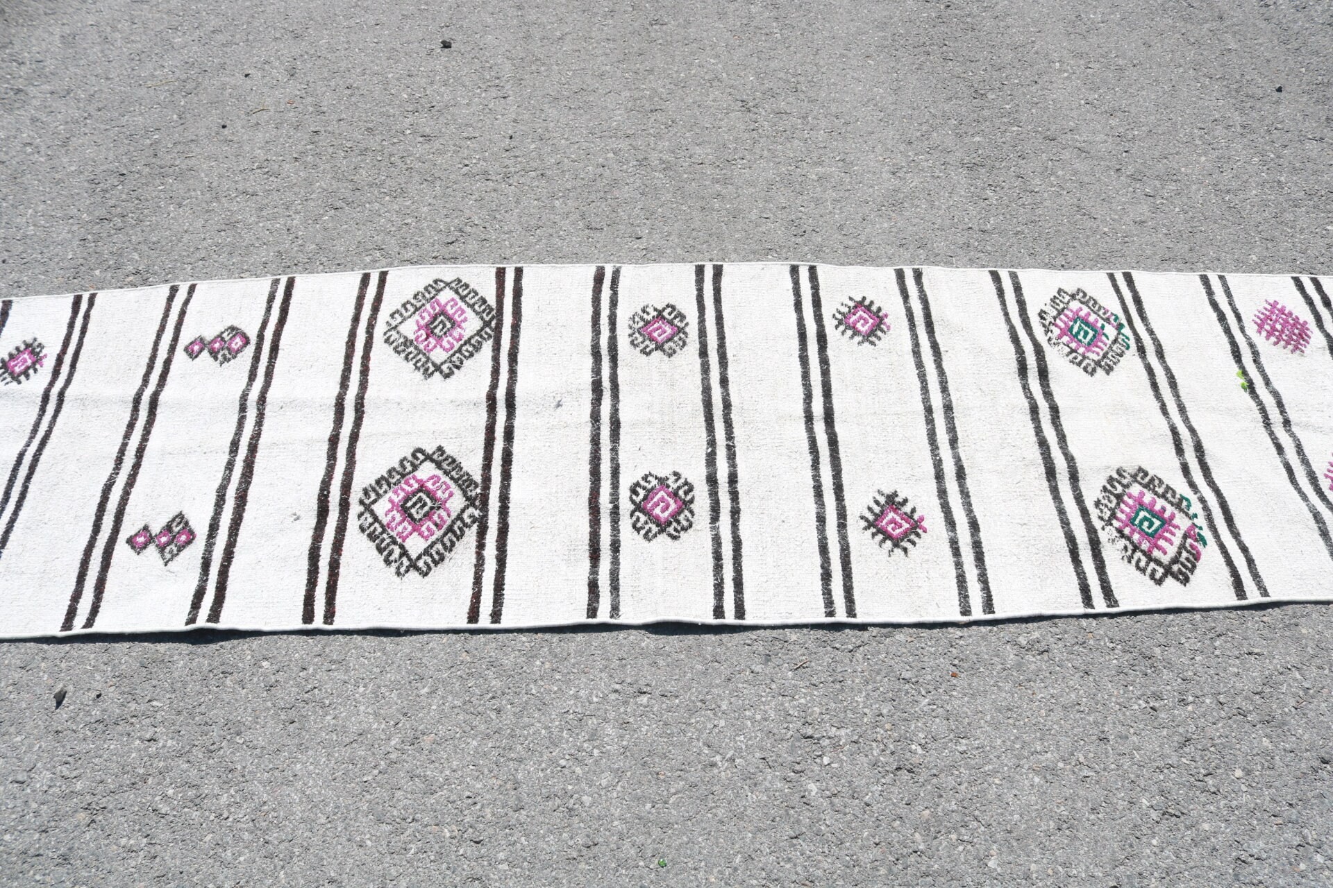 Kilim, Turkish Rug, Vintage Rugs, Cool Rugs, 2.3x7.9 ft Runner Rug, Pale Rugs, Kitchen Rug, Wool Rug, Rugs for Hallway, Corridor Rug