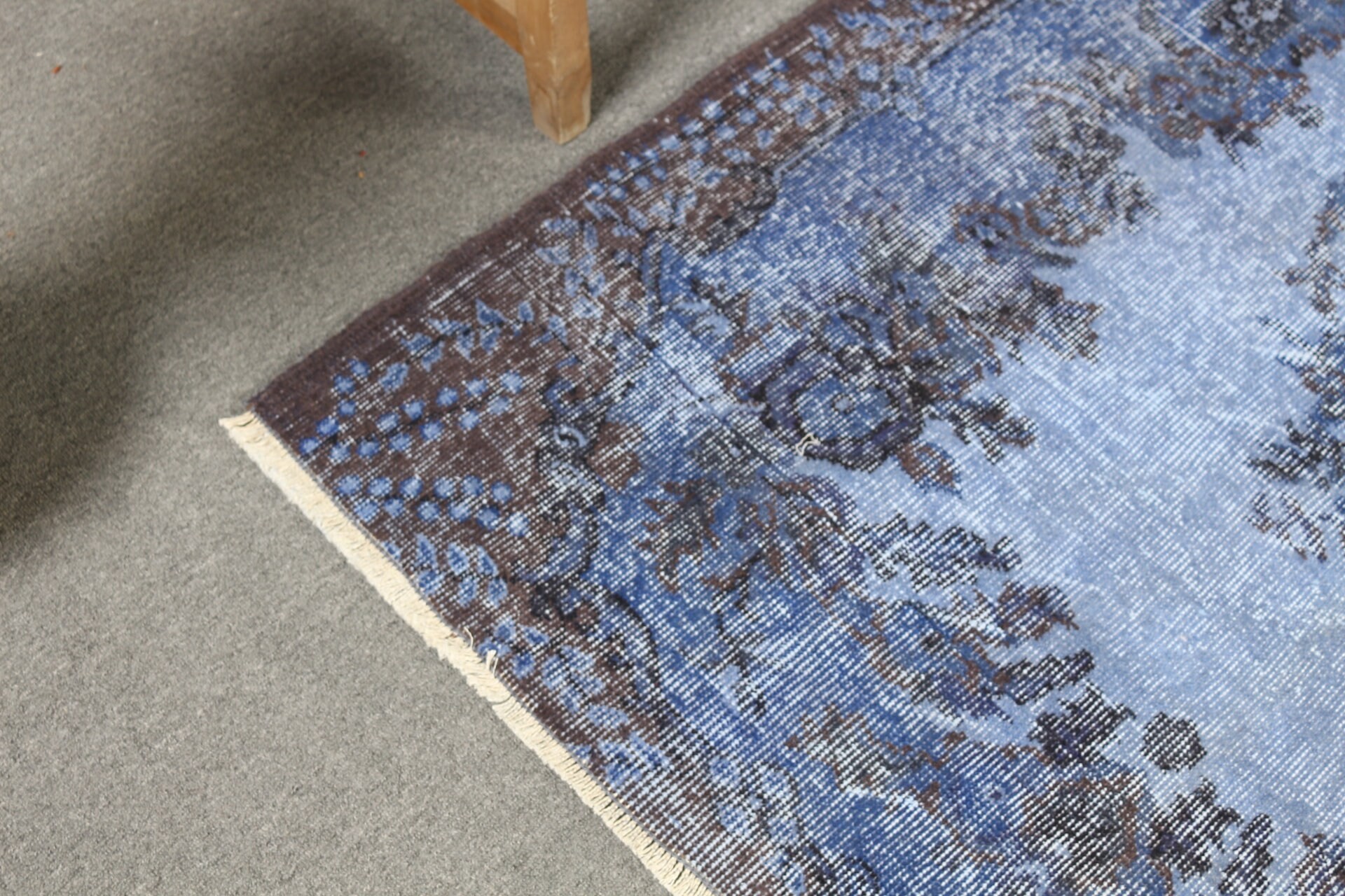 Vintage Decor Rug, Rugs for Kitchen, Anatolian Rug, Old Rug, Vintage Rugs, Turkish Rug, 4x6.3 ft Area Rugs, Blue Oriental Rug, Floor Rugs