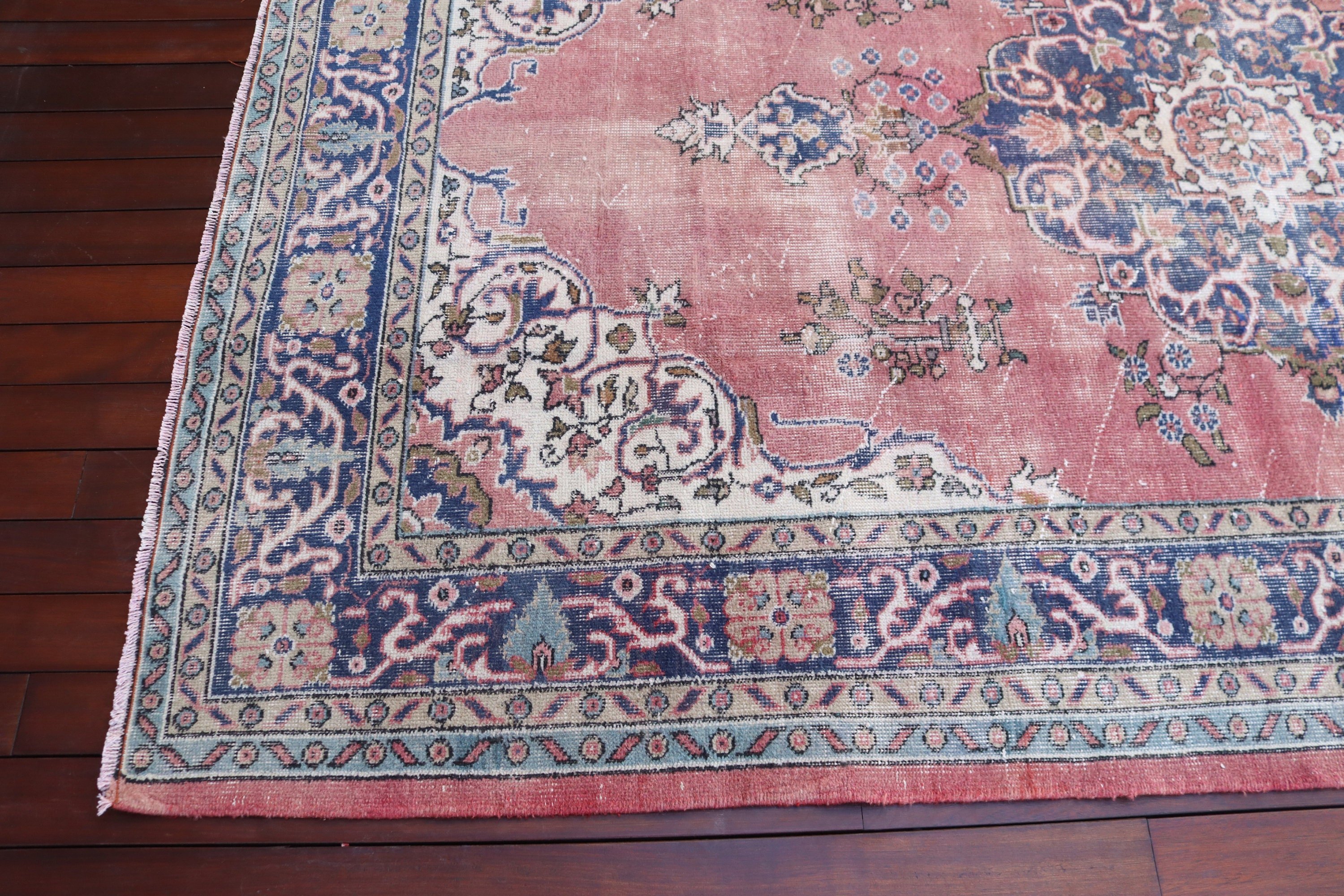 Vintage Halılar, Türk Halısı, 6x9.5 ft Büyük Halılar, Modern Halılar, Salon Halısı, Salon Halıları, Kırmızı Açıklama Halısı, Yatak Odası Halısı