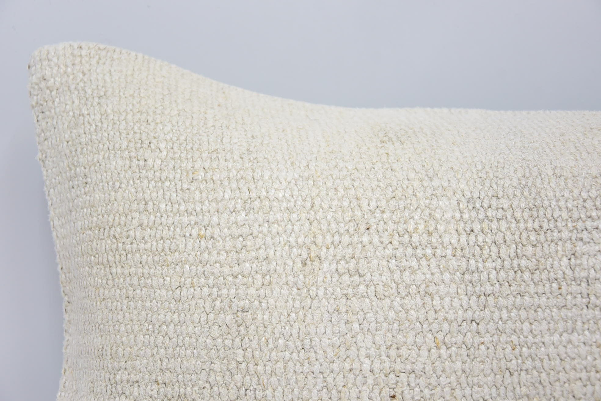 Handwoven Pillow, Boho Pillow Sham Cover, Morroccon Kilim Cushion Cushion Case, 16"x24" White Pillow Cover, Kilim Pillow, Antique Pillows