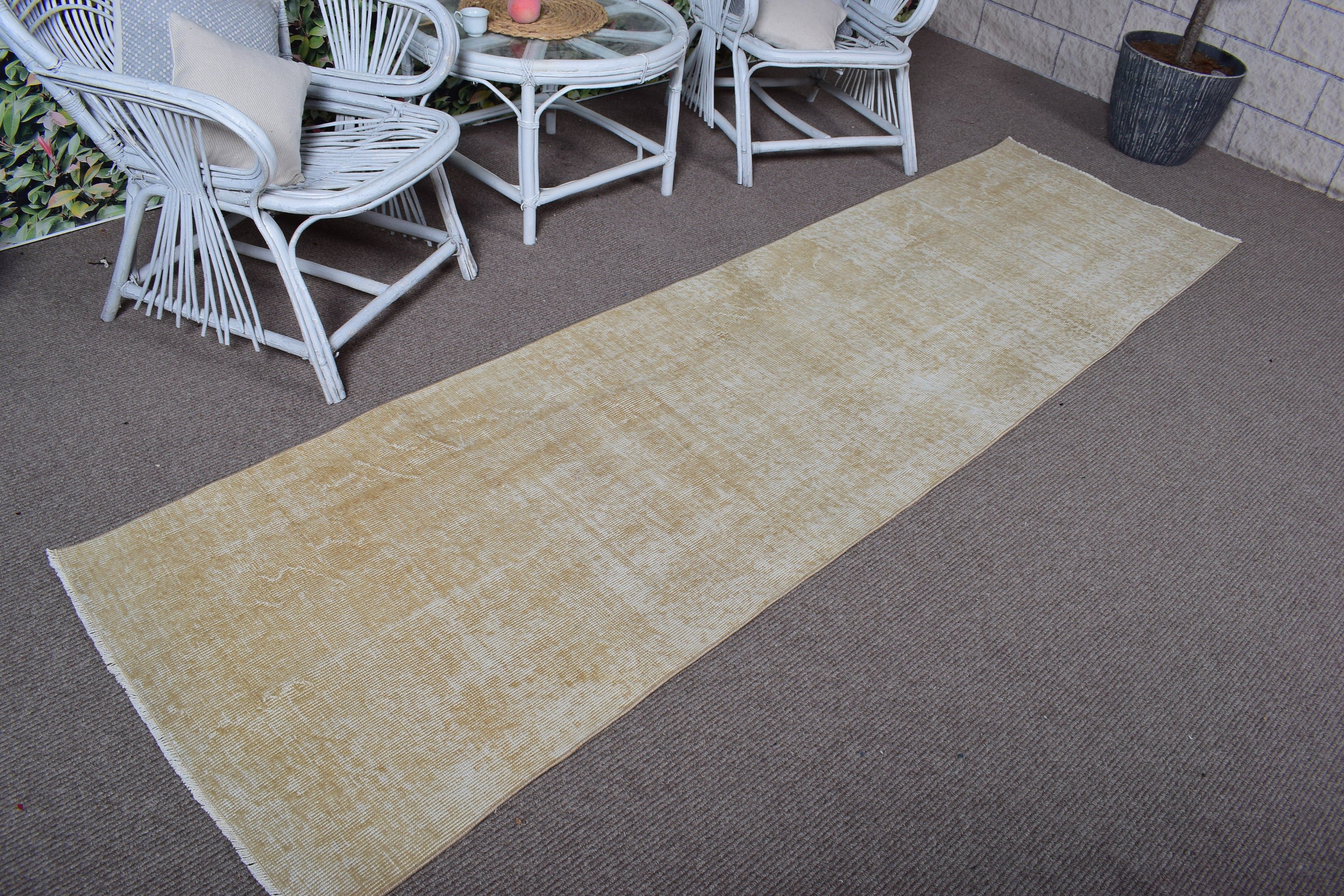 Kitchen Rug, Luxury Rug, 2.7x9.7 ft Runner Rugs, Beige Cool Rug, Vintage Runner Rugs, Bohemian Rug, Vintage Rugs, Turkish Rug, Bedroom Rugs