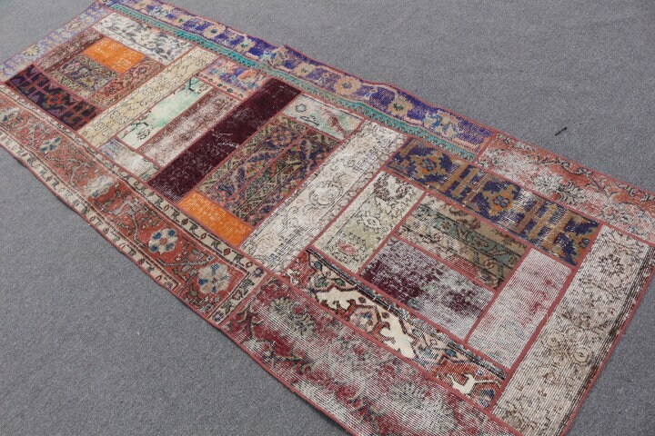 Koşucu Halıları, Fas Halısı, Vintage Halı, Türk Halısı, Koridor Halısı, Kırmızı Yatak Odası Halısı, El Düğümlü Halılar, 3.4x9 ft Runner Halısı, Mutfak Halısı