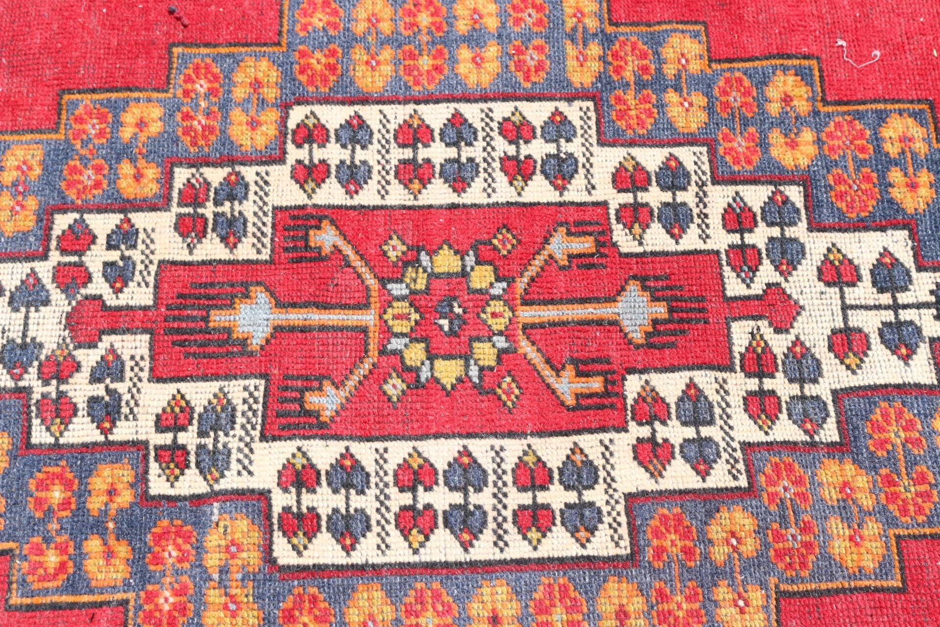 Red Cool Rug, Vintage Rug, Oriental Rugs, Bedroom Rug, 4.8x9.3 ft Large Rug, Large Wool Rug Rugs, Dining Room Rugs, Wool Rug, Turkish Rugs