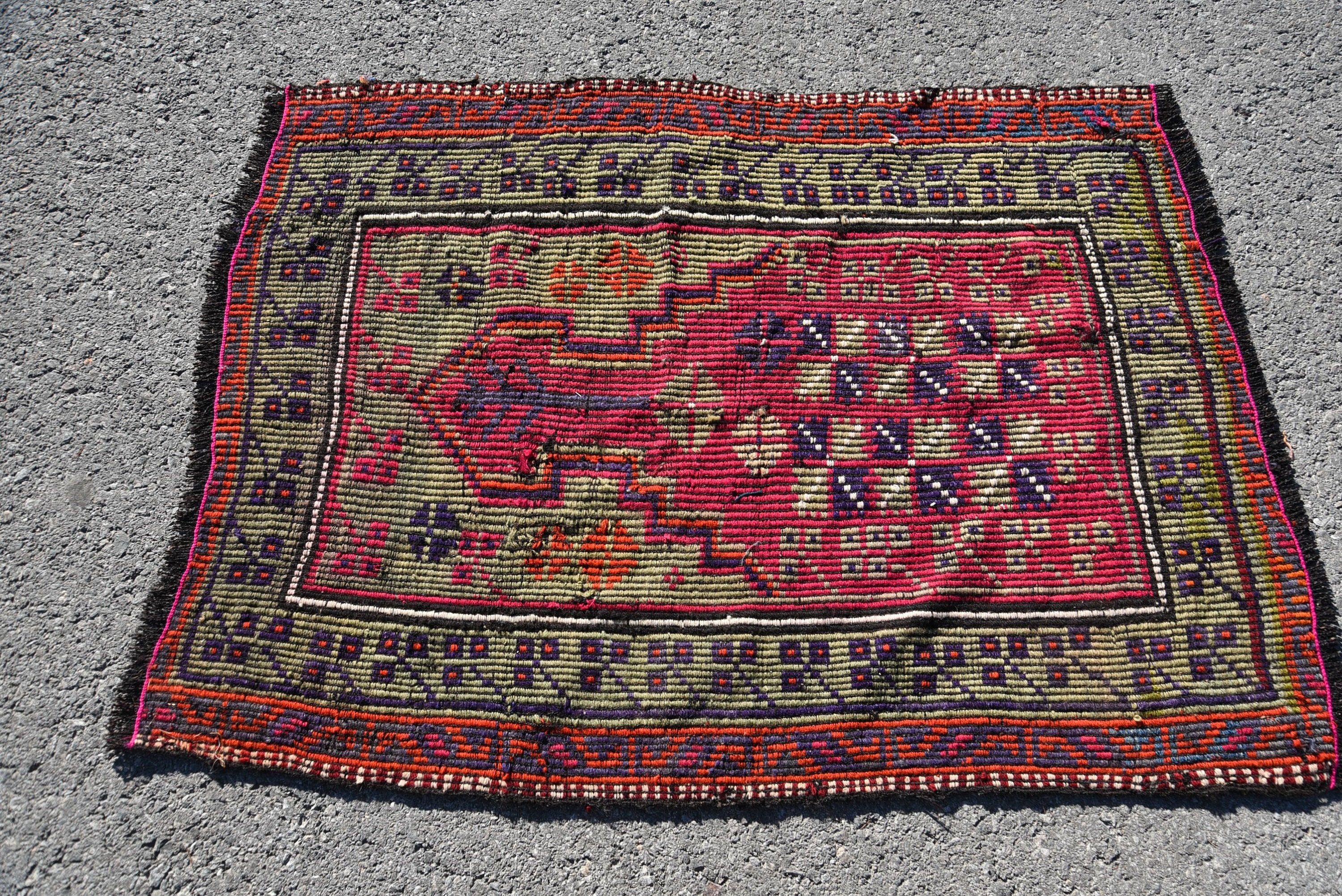 Vintage Halılar, Pastel Halı, Yatak Odası Halısı, Banyo Halısı, Türk Halıları, Giriş Halıları, Kilim, 2,9x3,9 ft Küçük Halı, Oryantal Halılar, Fas Halısı