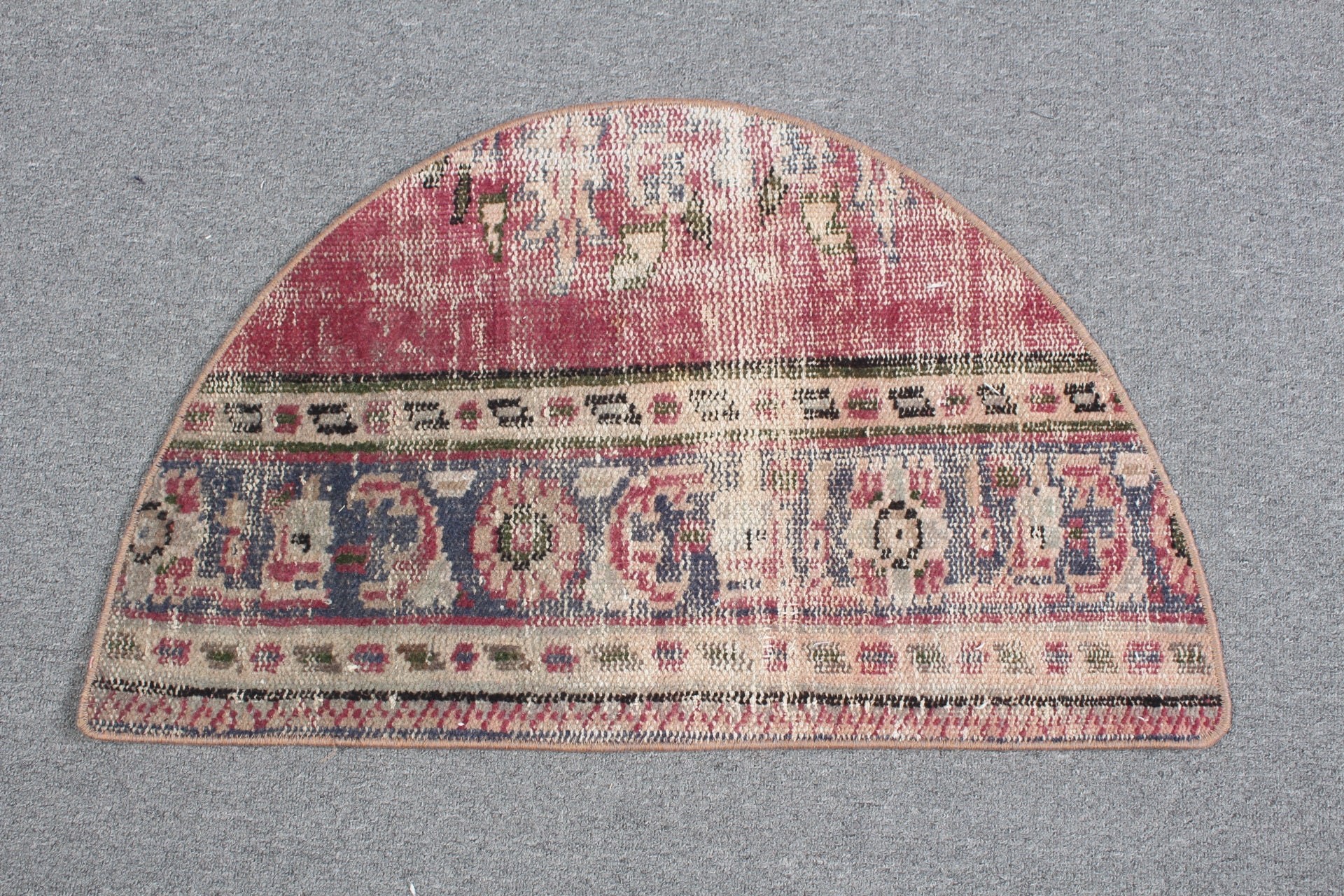 Yatak Odası Halısı, 2.5x1.5 ft Küçük Halı, Eskitilmiş Halı, Türk Halısı, Yün Halılar, Vintage Halılar, Mor Yün Halılar, Ev Dekor Halısı, Paspas Halısı