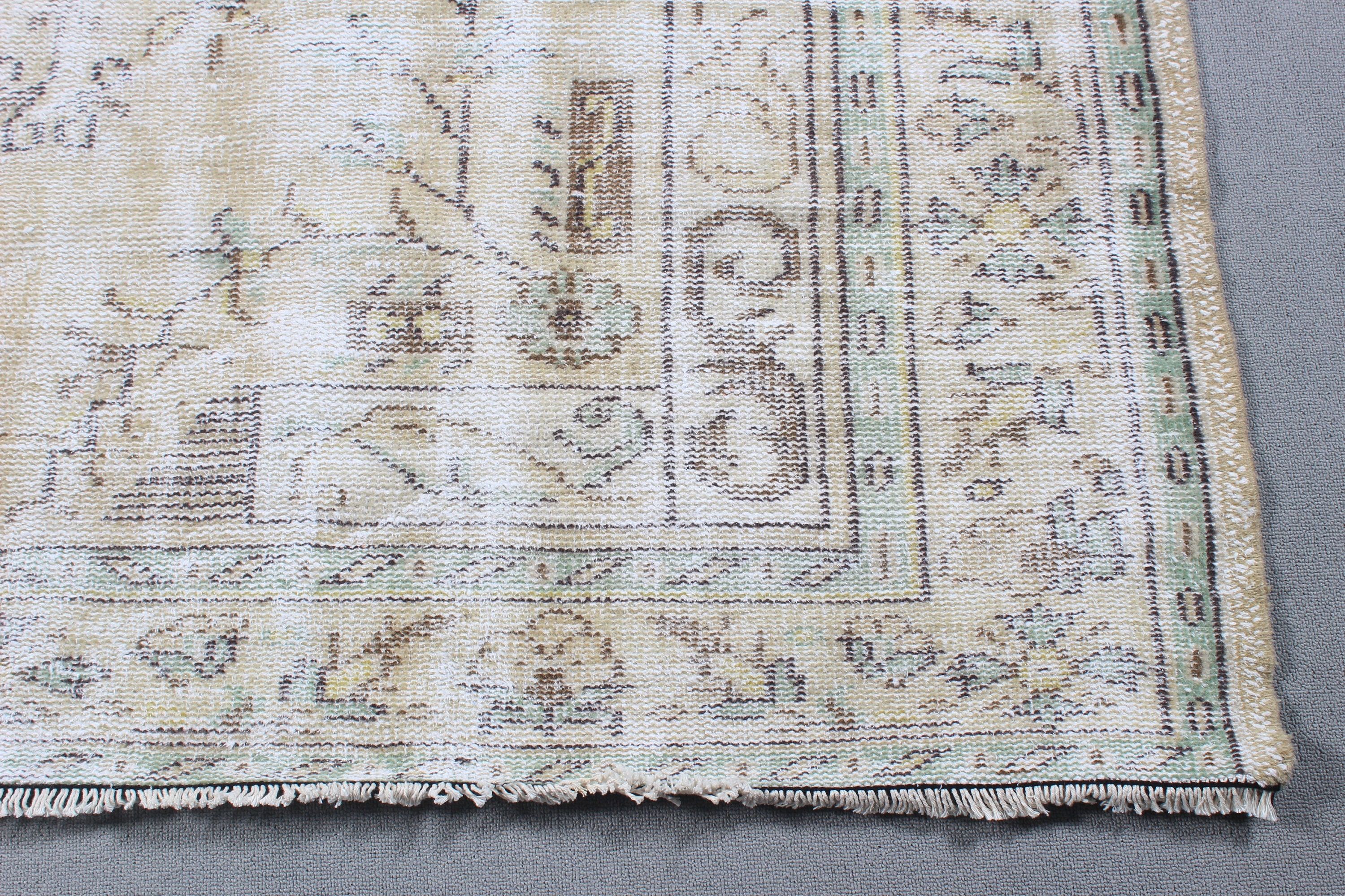 Large Oushak Rug, Turkish Rugs, Beige  6.2x8.9 ft Large Rugs, Tribal Rugs, Flatweave Rug, Bedroom Rug, Vintage Rugs, Wool Rugs