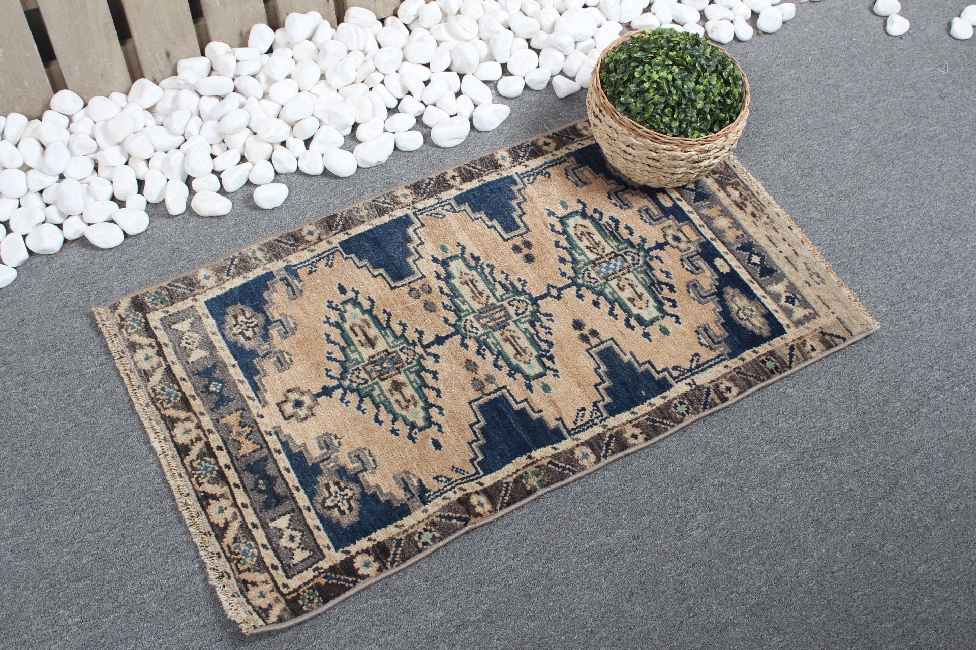 Floor Rug, Rugs for Car Mat, Cool Rug, Vintage Rug, Turkish Rug, Entry Rug, Bath Rug, Beige  1.7x3 ft Small Rug