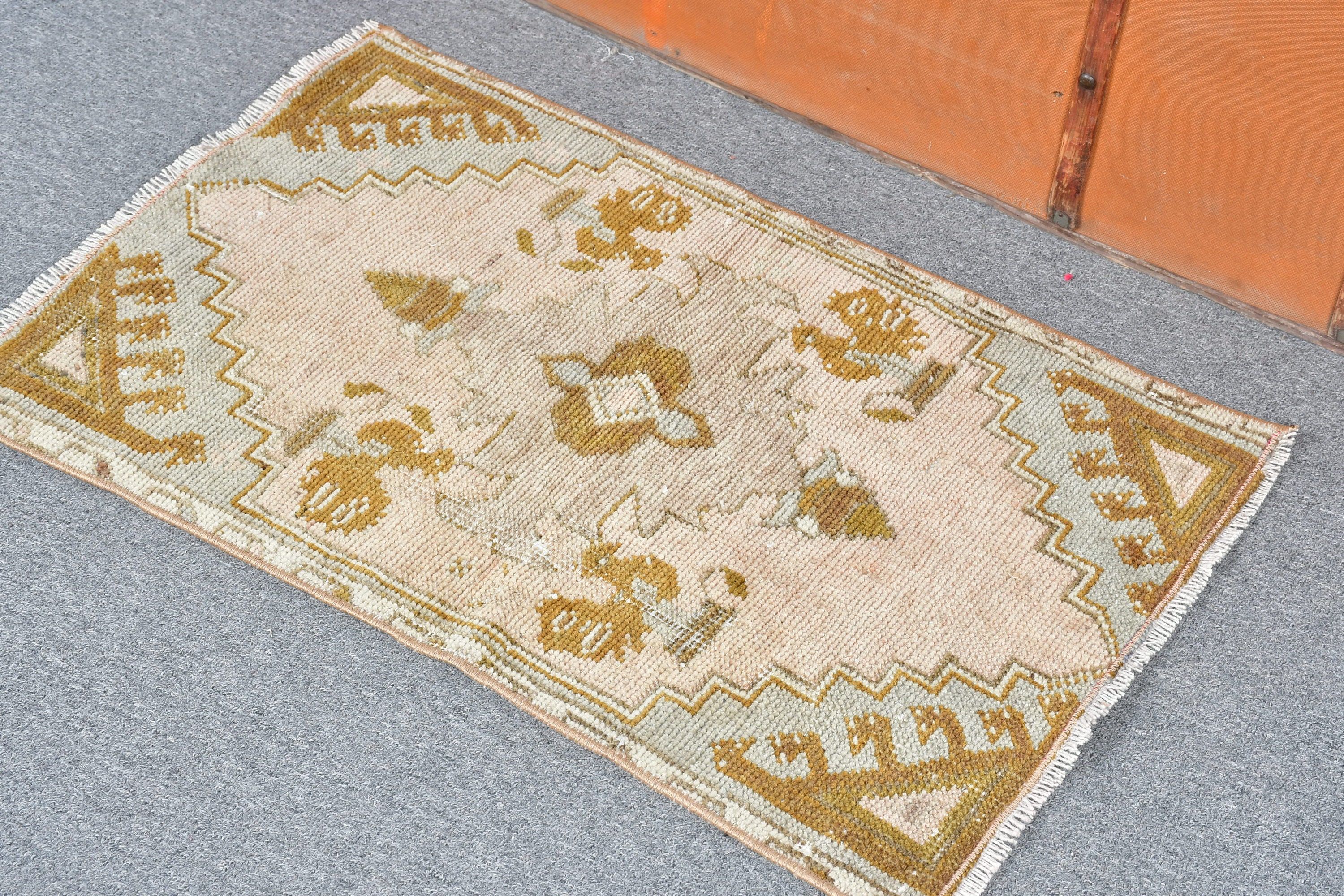 Wool Rugs, Vintage Rug, Brown Bedroom Rugs, Turkish Rug, Bath Rugs, Moroccan Rug, Bath Mat Boho Rug, Rugs for Car Mat, 1.6x2.4 ft Small Rug