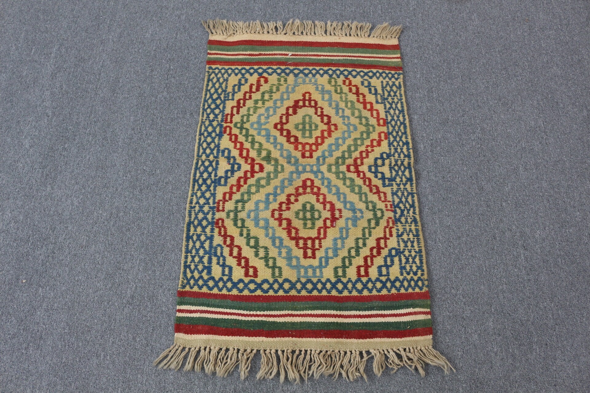 Tribal Rug, Kilim, Vintage Rug, Anatolian Rug, Bedroom Rug, Beige Moroccan Rug, Bath Rug, Moroccan Rugs, 1.9x3.1 ft Small Rugs, Turkish Rug