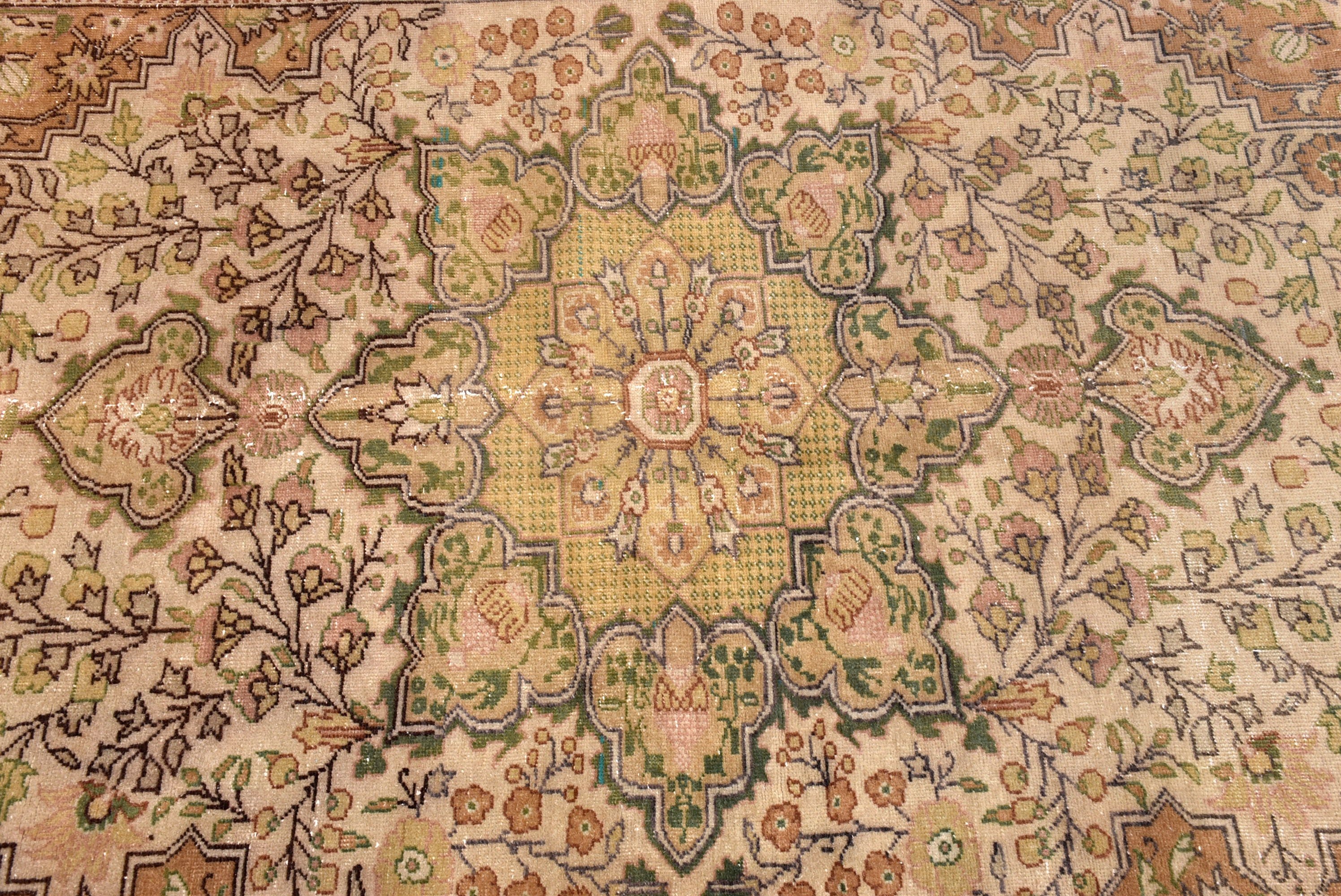 4,9x7,3 ft Alan Halıları, Vintage Halı, Türk Halıları, Yeşil Lüks Halı, Boho Alan Halıları, Modern Halılar, Geometrik Halılar, Havalı Halı, Yatak Odası Halıları