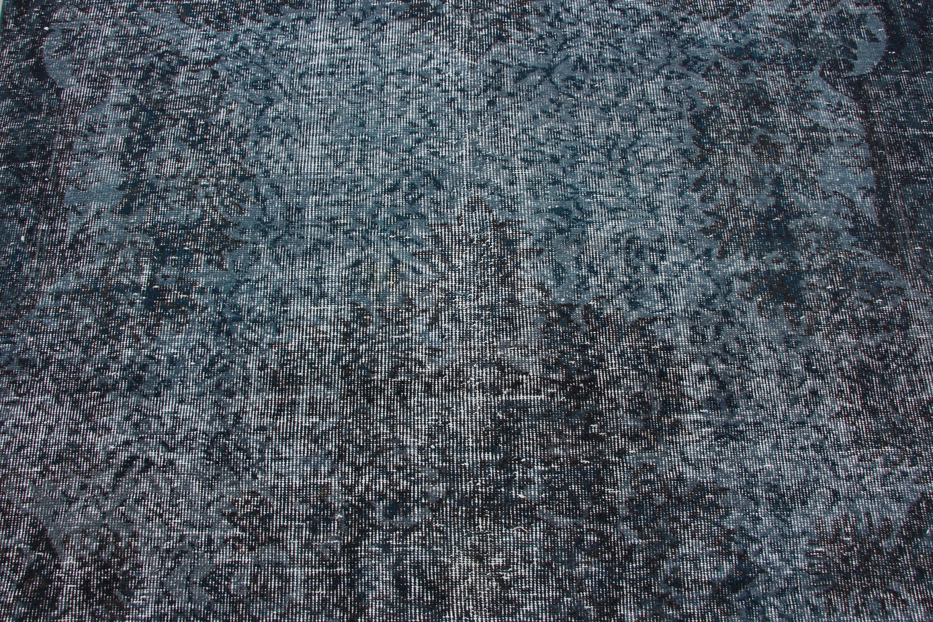 Blue Floor Rugs, Vintage Rugs, 4.3x5.4 ft Accent Rug, Turkish Rug, Home Decor Rug, Bedroom Rug, Entry Rug, Kitchen Rug, Rugs for Entry