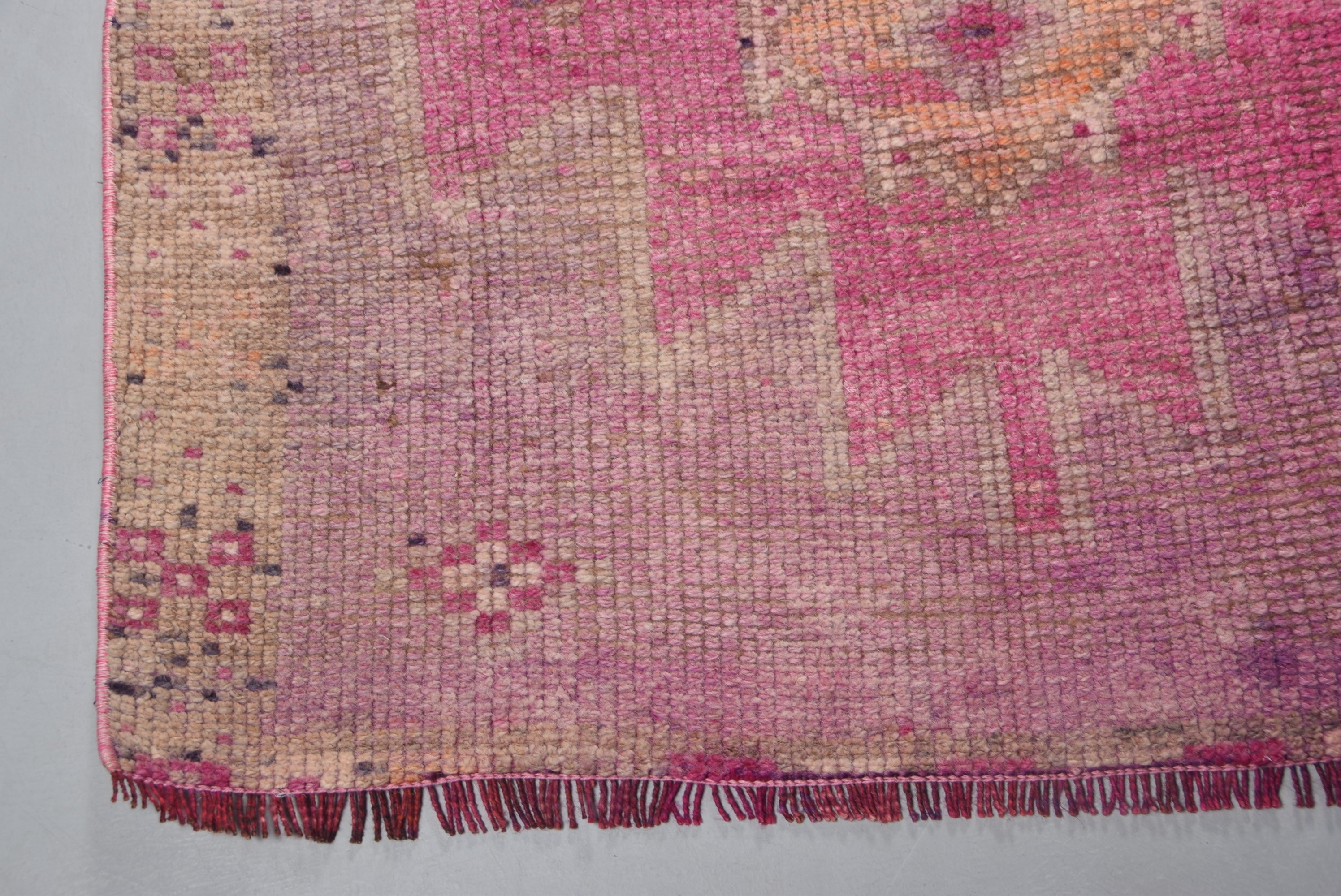 Rugs for Hallway, Art Rug, Bedroom Rugs, 3.1x11.4 ft Runner Rug, Floor Rug, Vintage Rug, Old Rug, Turkish Rug, Stair Rug, Pink Oriental Rug