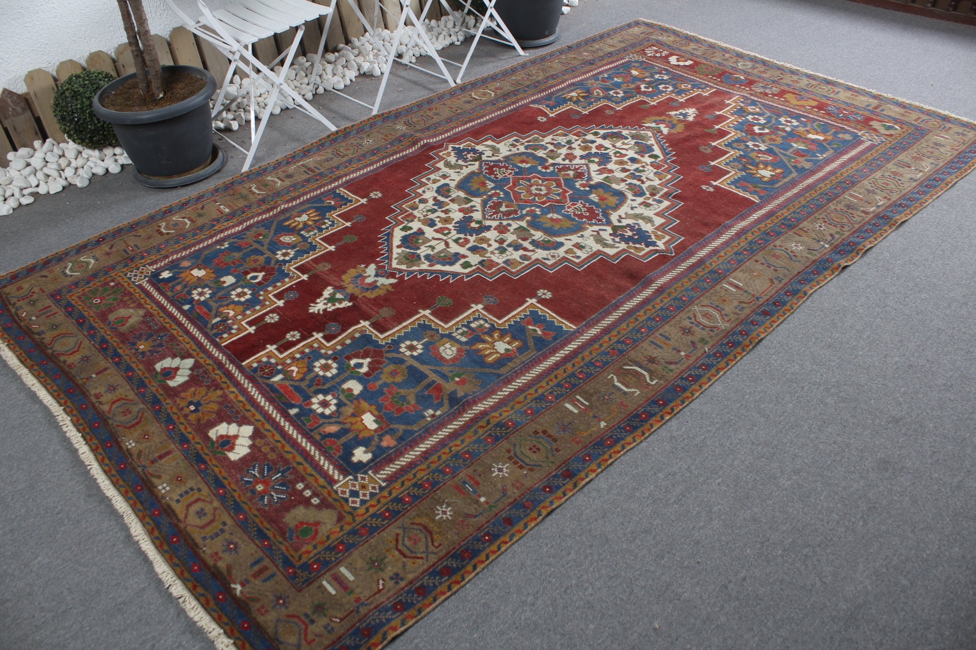 Salon Halısı, Yatak Odası Halıları, Yatak Odası Halıları, 5.8x10.3 ft Büyük Halılar, Türk Halısı, Anadolu Halısı, Fas Halısı, Vintage Halılar, Kırmızı Yün Halı