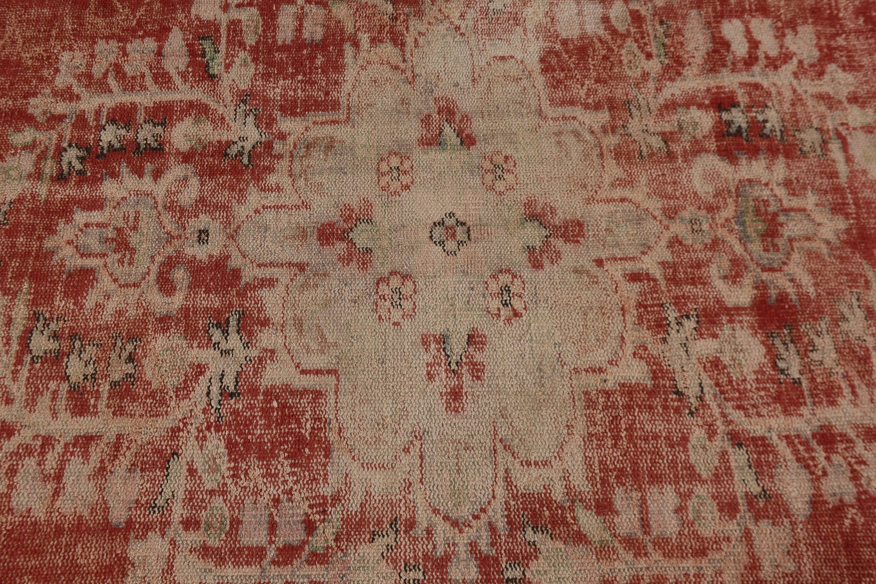 Anatolian Rug, Salon Rugs, Vintage Rug, Floor Rug, Red Moroccan Rugs, Turkish Rug, Art Rug, Dining Room Rugs, 6.3x9.4 ft Large Rugs