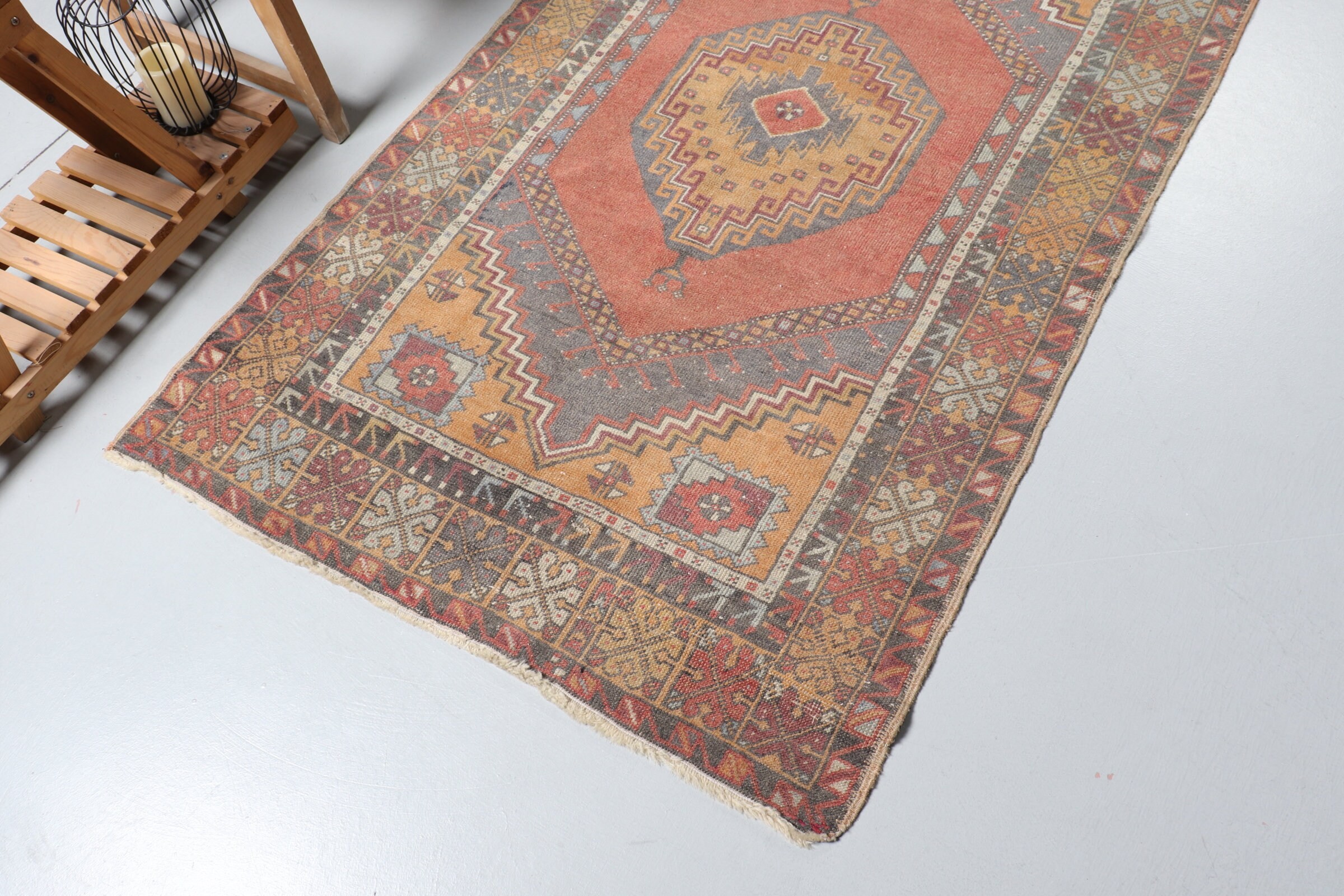 Red Oushak Rug, Oushak Rug, Kitchen Rugs, Vintage Rug, Rugs for Nursery, Turkish Rug, Moroccan Rugs, Entry Rug, 3.7x6.2 ft Accent Rugs