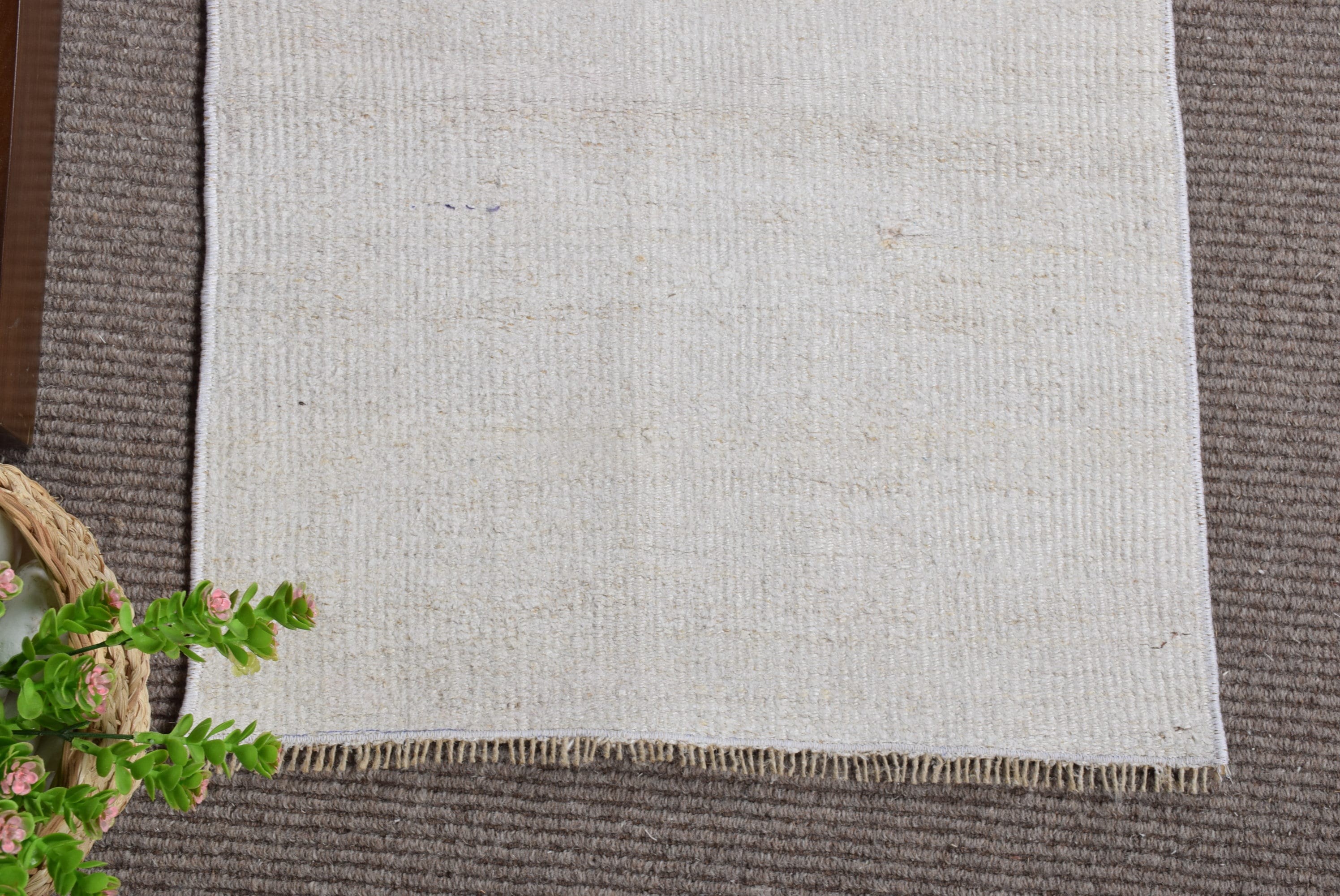 Kitchen Rugs, Vintage Rug, Rugs for Bath, Door Mat Rug, 1.7x2.8 ft Small Rug, Bathroom Rugs, Home Decor Rug, Beige Floor Rug, Turkish Rug