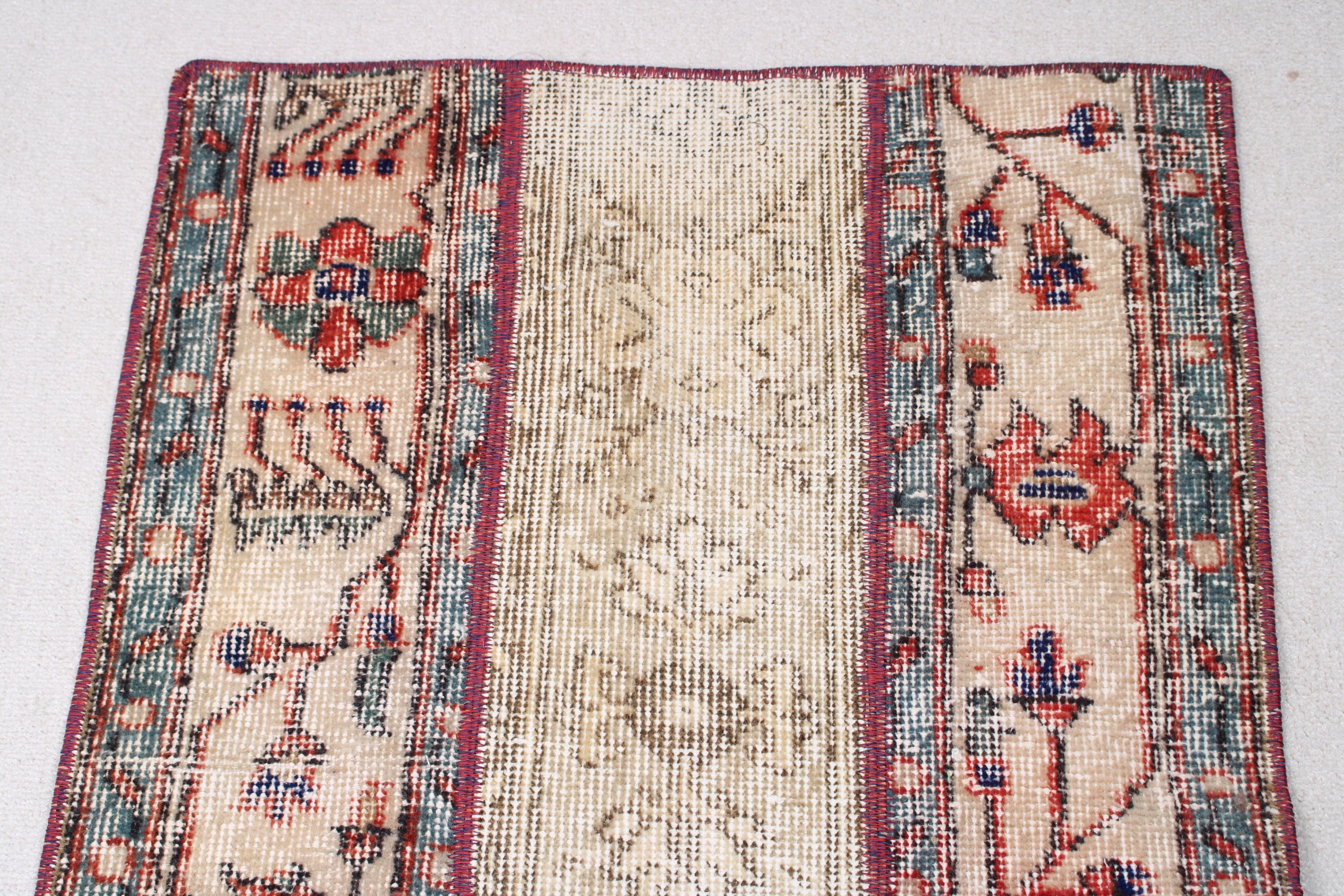 Wool Rugs, Statement Rug, Kitchen Rugs, Small Vintage Rug, 2.1x3 ft Small Rug, Turkish Rugs, Beige Floor Rug, Vintage Rugs, Exotic Rugs