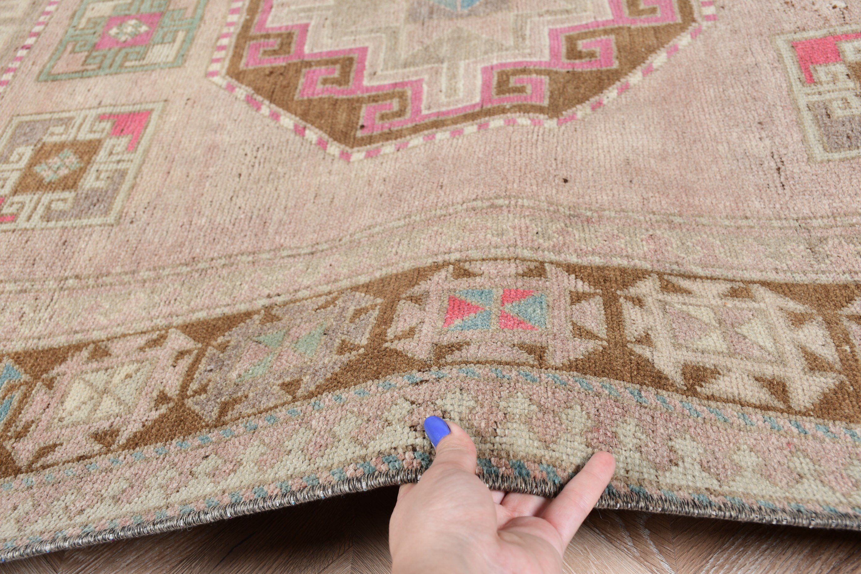 Antique Rug, Salon Rug, Bedroom Rugs, Vintage Rug, Rugs for Bedroom, Oushak Rug, Turkish Rugs, Brown Oriental Rug, 4.8x10.6 ft Large Rug