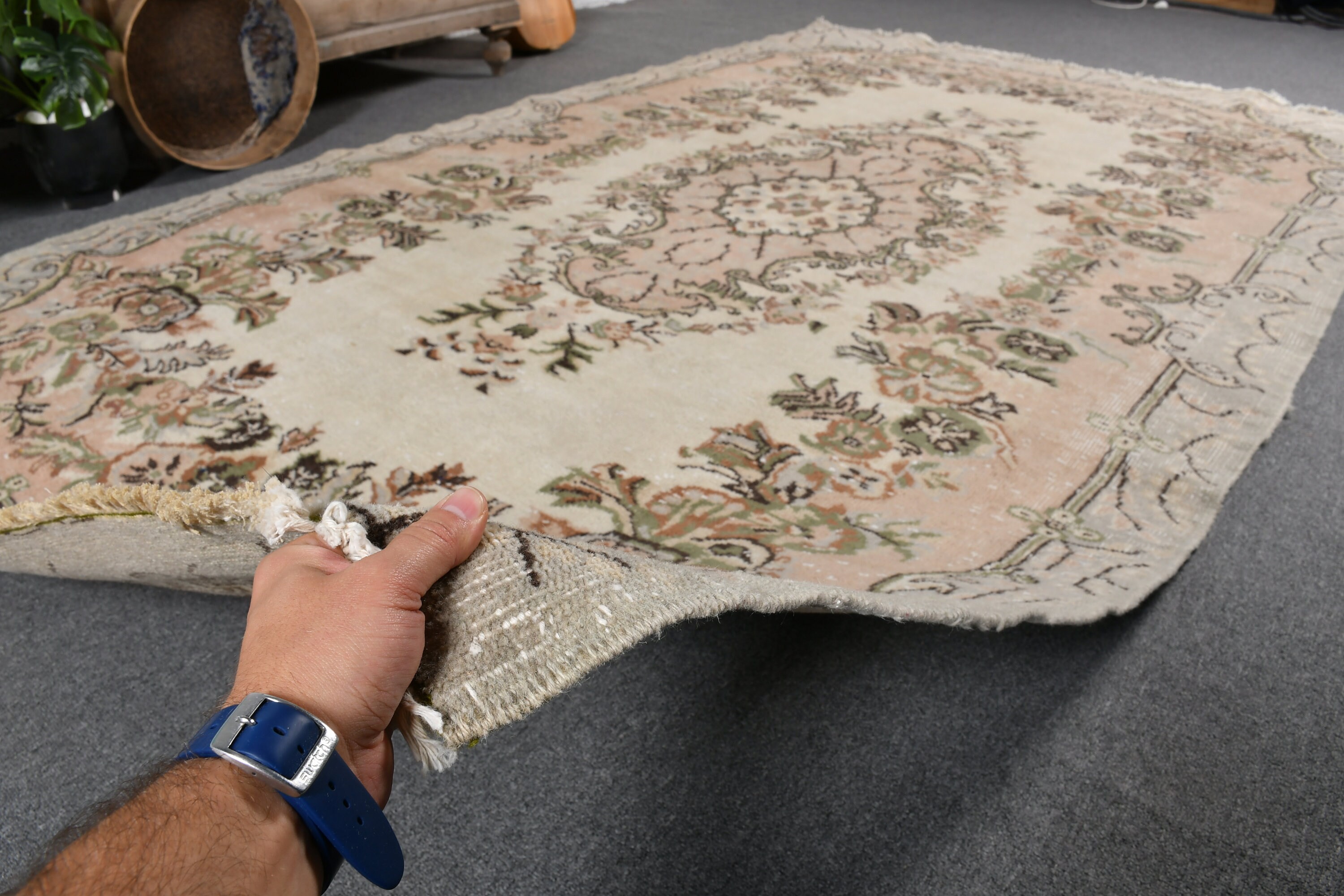 5.6x9.2 ft Büyük Halılar, Pembe Havalı Halılar, Türk Halısı, Yatak Odası Halısı, Dekoratif Halı, Havalı Halılar, Ev Dekor Halısı, Yemek Odası Halıları, Vintage Halı