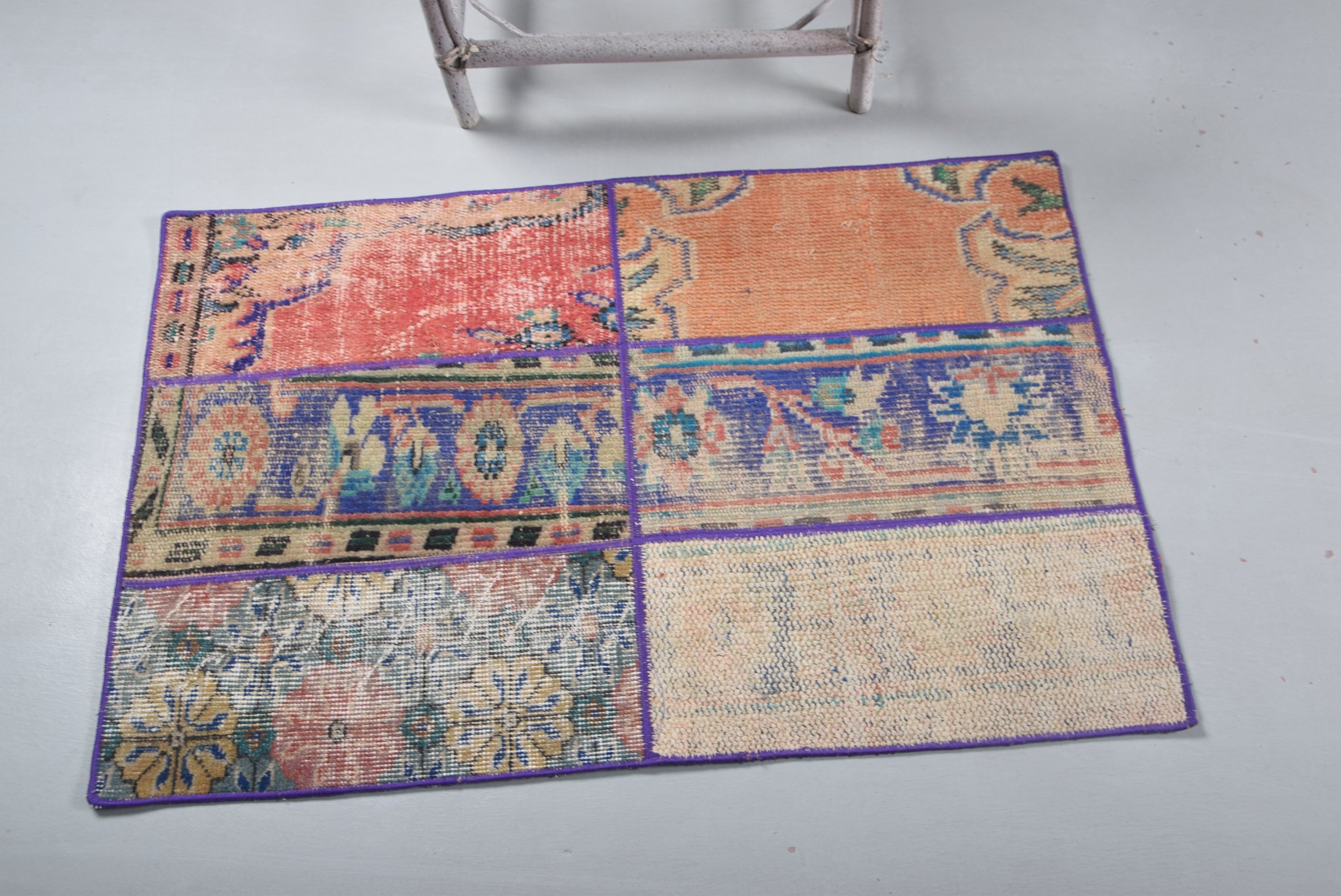 Kitchen Rugs, Vintage Rugs, Organic Rugs, Turkish Rug, 2.2x3.4 ft Small Rug, Bathroom Rugs, Blue Oriental Rug, Anatolian Rug