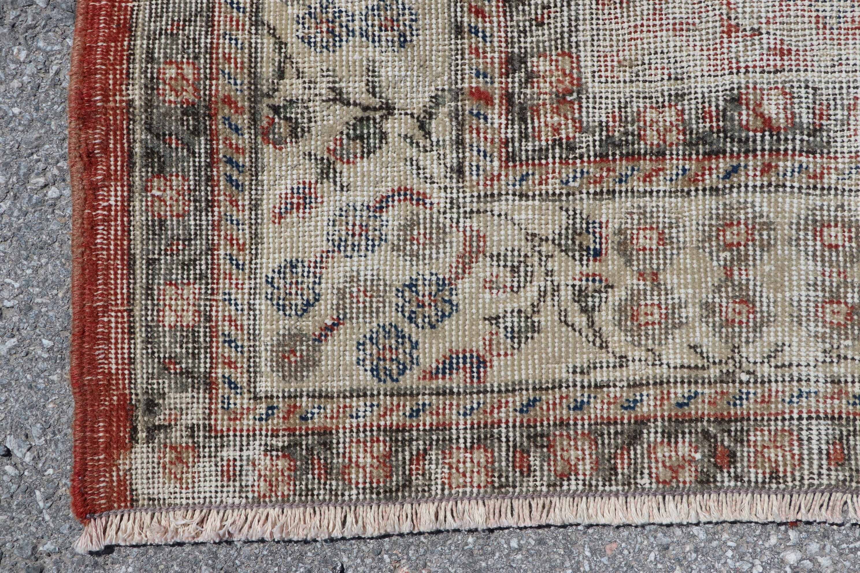 Saloon Rug, Turkish Rug, Home Decor Rug, Natural Rugs, Orange Floor Rugs, Moroccan Rugs, 7.2x10.3 ft Oversize Rugs, Vintage Rug, Salon Rugs