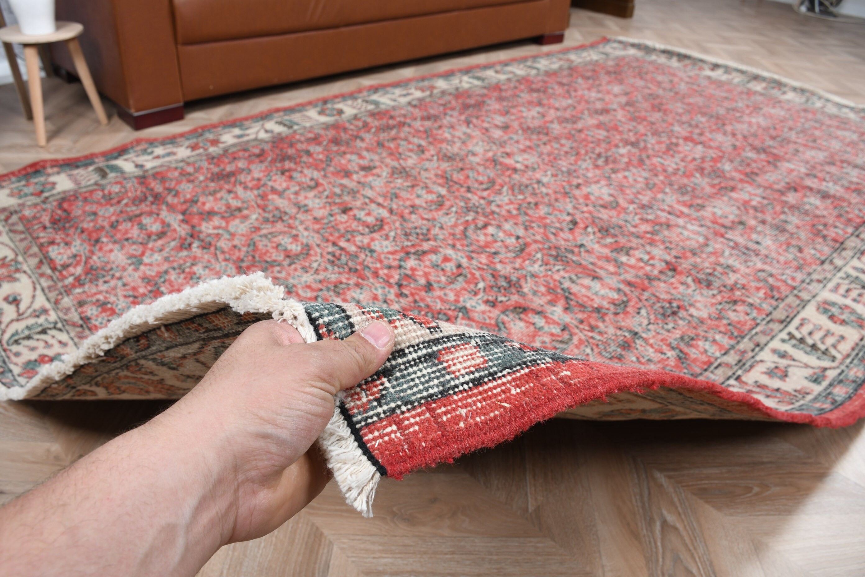 Vintage Rug, Oushak Rugs, Red Moroccan Rug, Living Room Rugs, Turkish Rugs, Aztec Rug, Floor Rug, Salon Rug, 5.5x9.1 ft Large Rug, Cute Rug