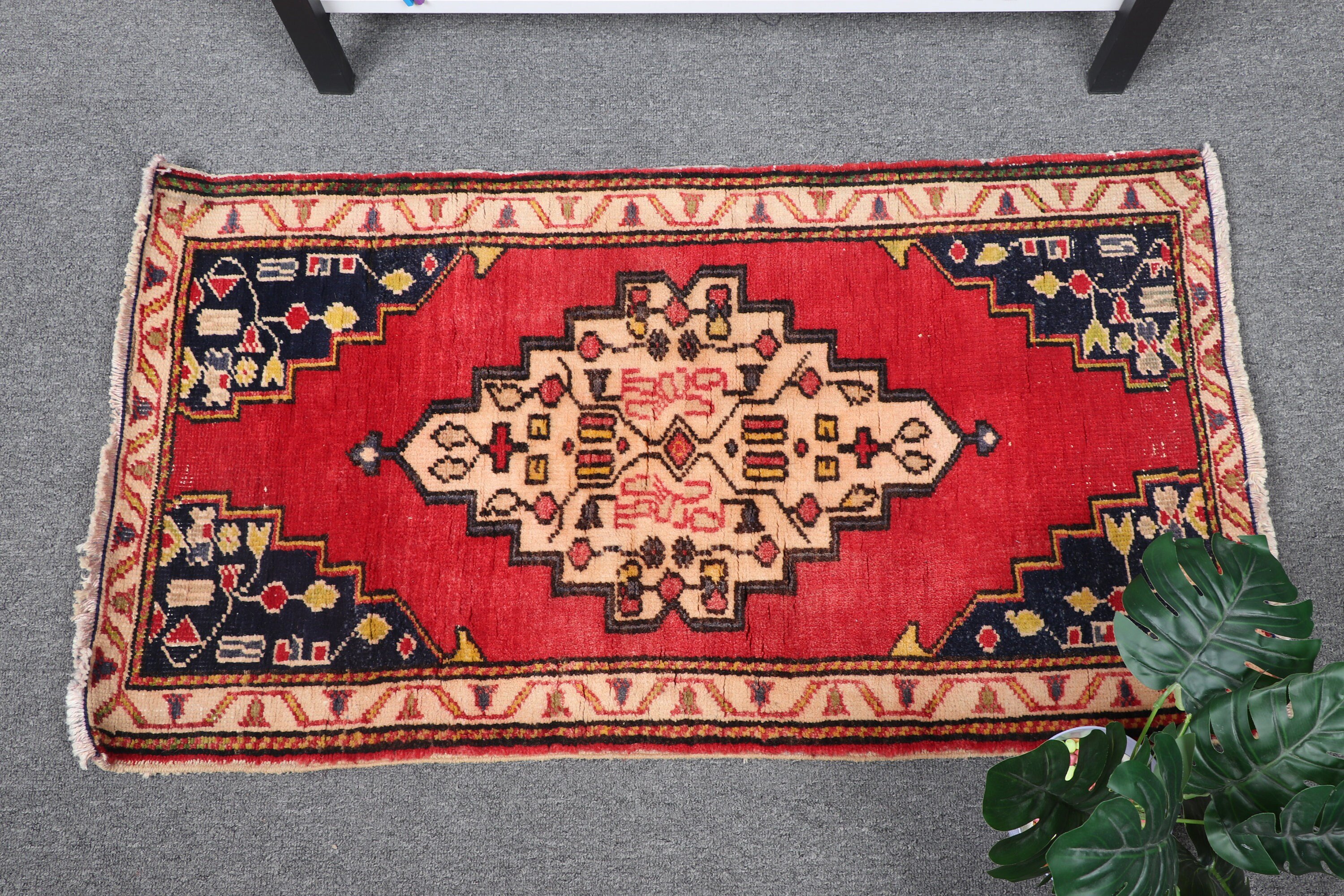 Entry Rugs, Anatolian Rug, Red Home Decor Rug, 1.7x3.1 ft Small Rugs, Turkish Rug, Vintage Rug, Tribal Rug, Nursery Rug