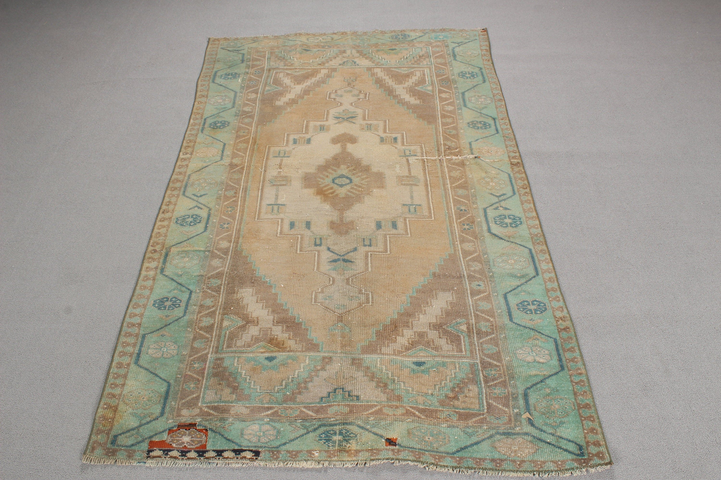 Kahverengi Oryantal Halılar, Vintage Halılar, Vurgulu Halılar, Türk Halısı, 3,8x6,2 ft Vurgulu Halı, Modern Halılar, Boho Halıları, Lüks Halı, Dekoratif Halılar