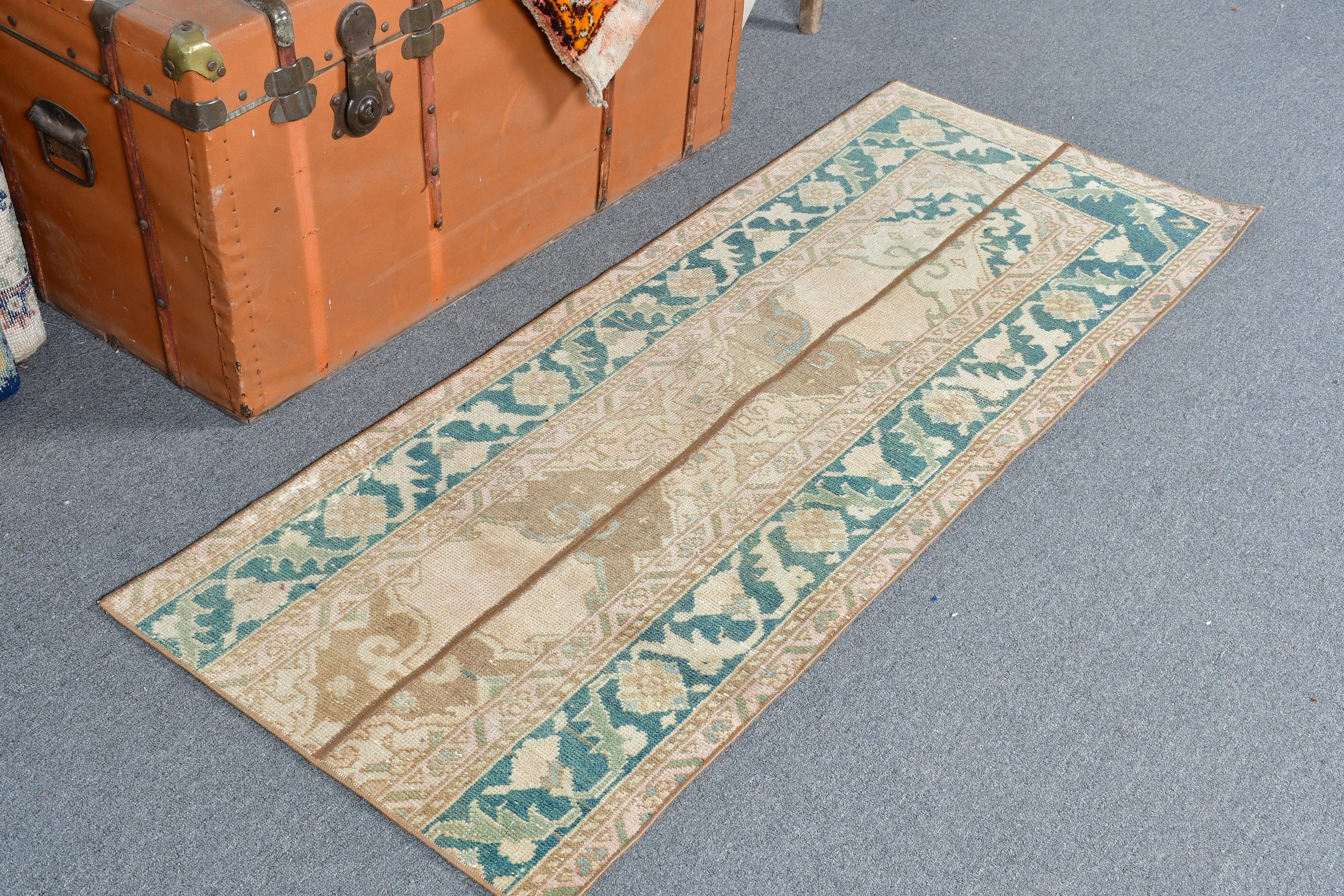 Vintage Halı, Kahverengi Ev Dekorasyonu Halısı, Fas Halıları, Koridor Halıları, Mutfak Halıları, Havalı Halı, Türk Halıları, 2.1x5.3 ft Runner Halısı, Özel Halı