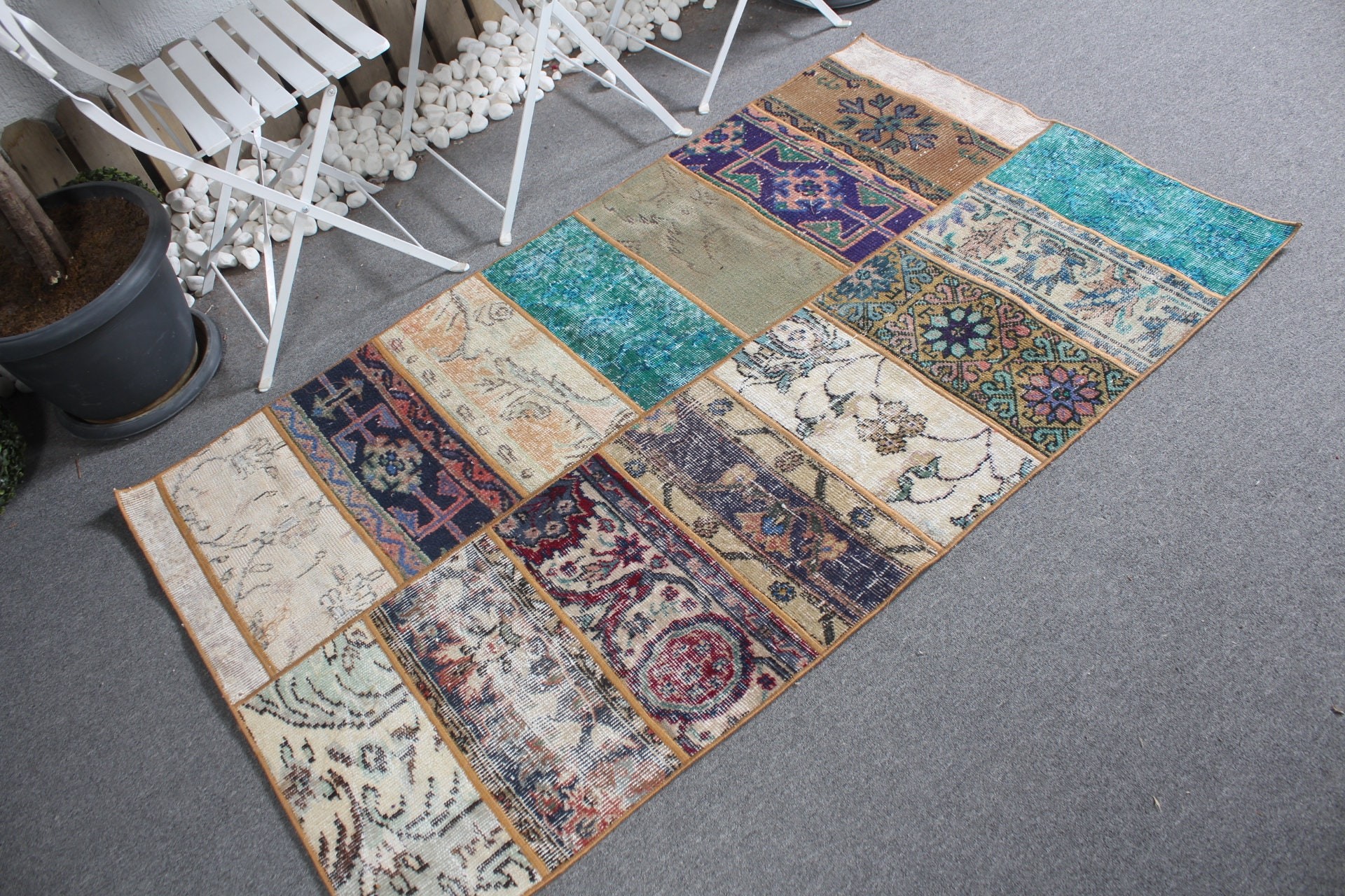 Turkish Rug, Anatolian Rugs, Vintage Rug, Floor Rug, Kitchen Rug, Retro Rug, Beige Bedroom Rugs, Nursery Rugs, 3.3x5.7 ft Accent Rugs