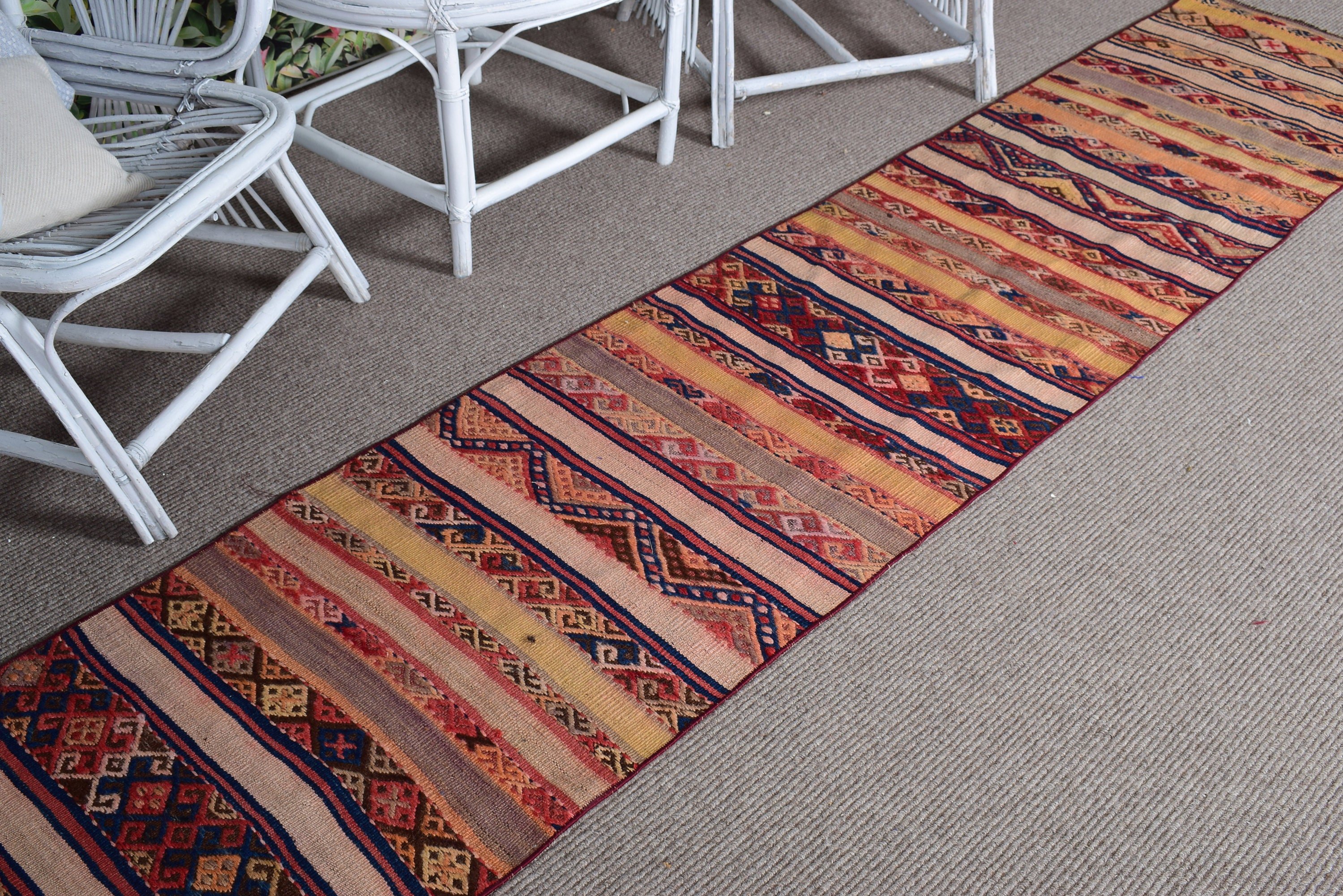 Mutfak Halıları, Lüks Halılar, Kilim, Koridor Halısı, Yer Halısı, Havalı Halılar, 2x10.4 ft Runner Halısı, Bej Lüks Halı, Türk Halıları, Vintage Halılar