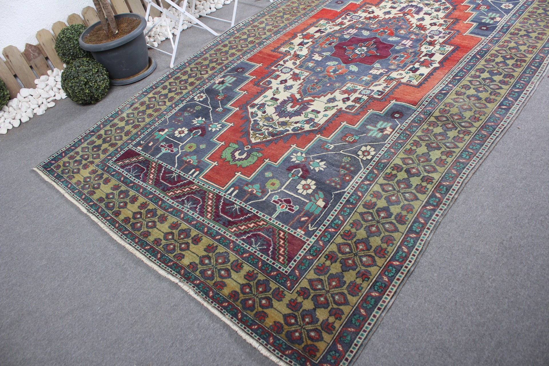 Office Rug, Red Bedroom Rug, Dining Room Rug, 6x11.3 ft Large Rugs, Turkish Rug, Floor Rug, Vintage Rug, Living Room Rug