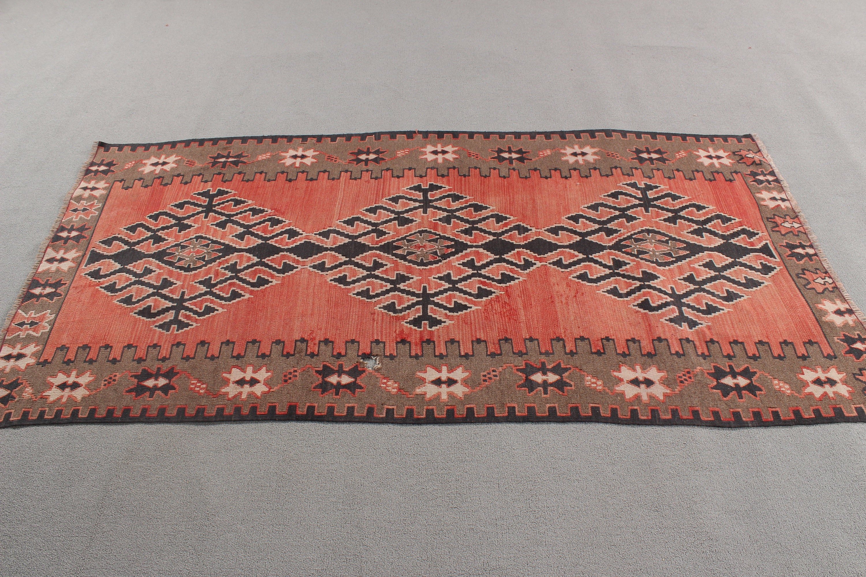 Vintage Accent Halılar, Çocuk Halısı, Vintage Halılar, Kilim, Ev Dekorasyonu Halısı, Kırmızı Modern Halılar, Türk Halısı, Yatak Odası Halıları, 3.4x6.6 ft Accent Halı