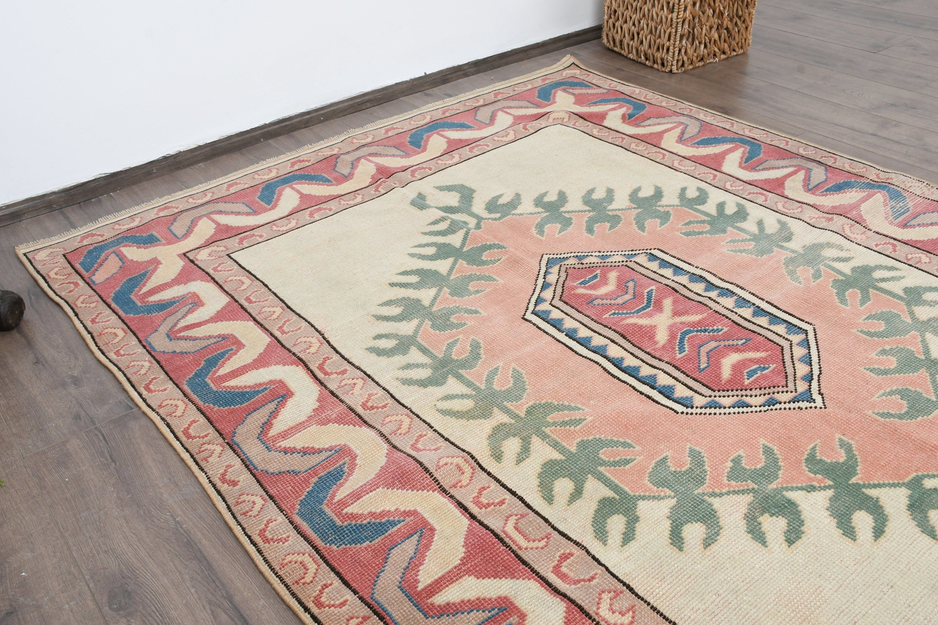 Bedroom Rug, Outdoor Rug, Turkish Rugs, Anatolian Rug, 5x6.7 ft Area Rug, Beige Oriental Rug, Oriental Rugs, Nursery Rug, Vintage Rugs