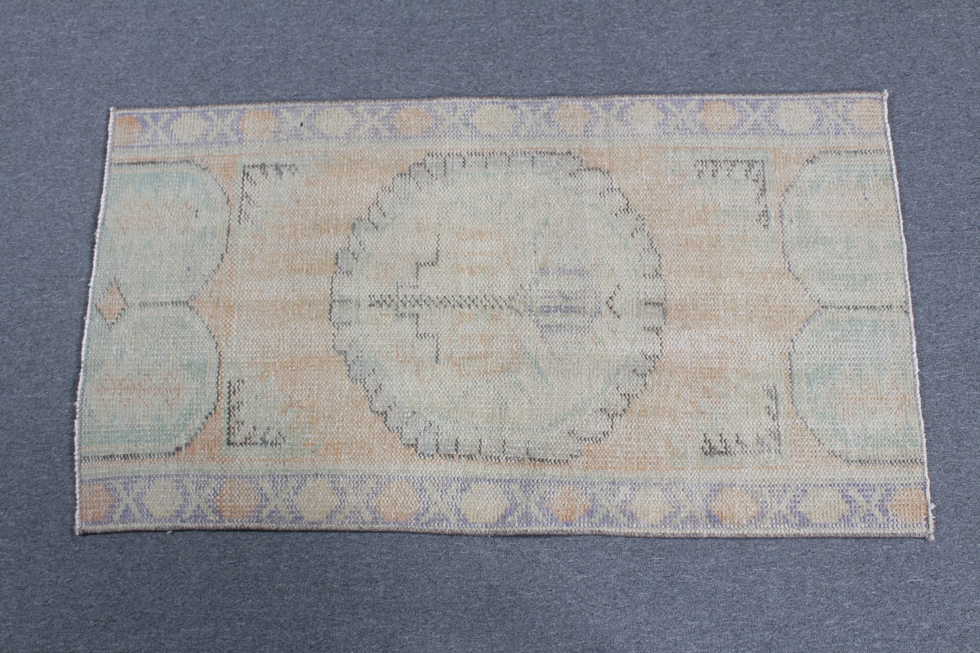 Turuncu Yer Halıları, Yün Halı, Türk Halıları, 2,3x4,3 ft Küçük Halı, Yatak Odası Halıları, Vintage Halılar, Mutfak Halısı, Ev Dekorasyonu Halısı, Çocuk Odası Halısı